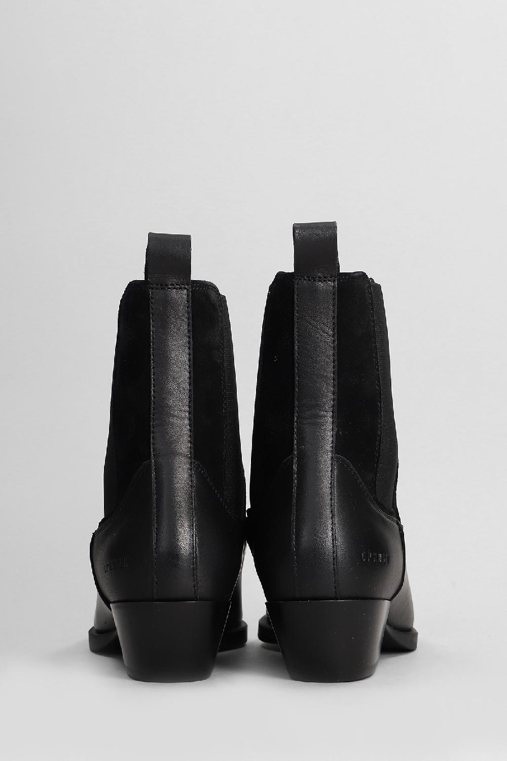 Deliberti Copenhagen Tronchetti Texani Cph 217 In Pelle Nera Cod. 408336 - Deliberti The Luxury Shopping