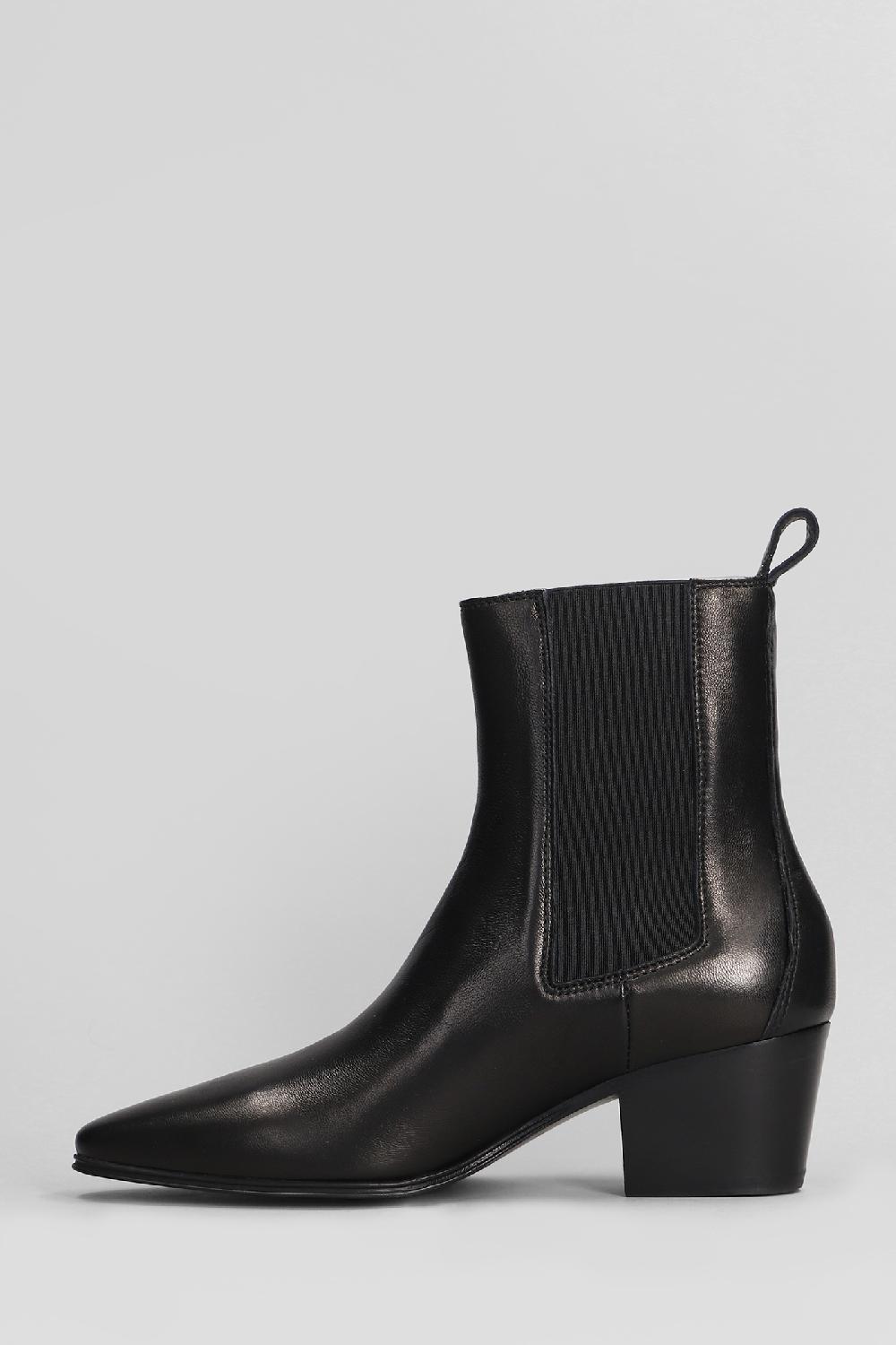 Deliberti Copenhagen Tronchetti Texani Cph 252 In Pelle Nera Cod. 406003 - Deliberti The Luxury Shopping