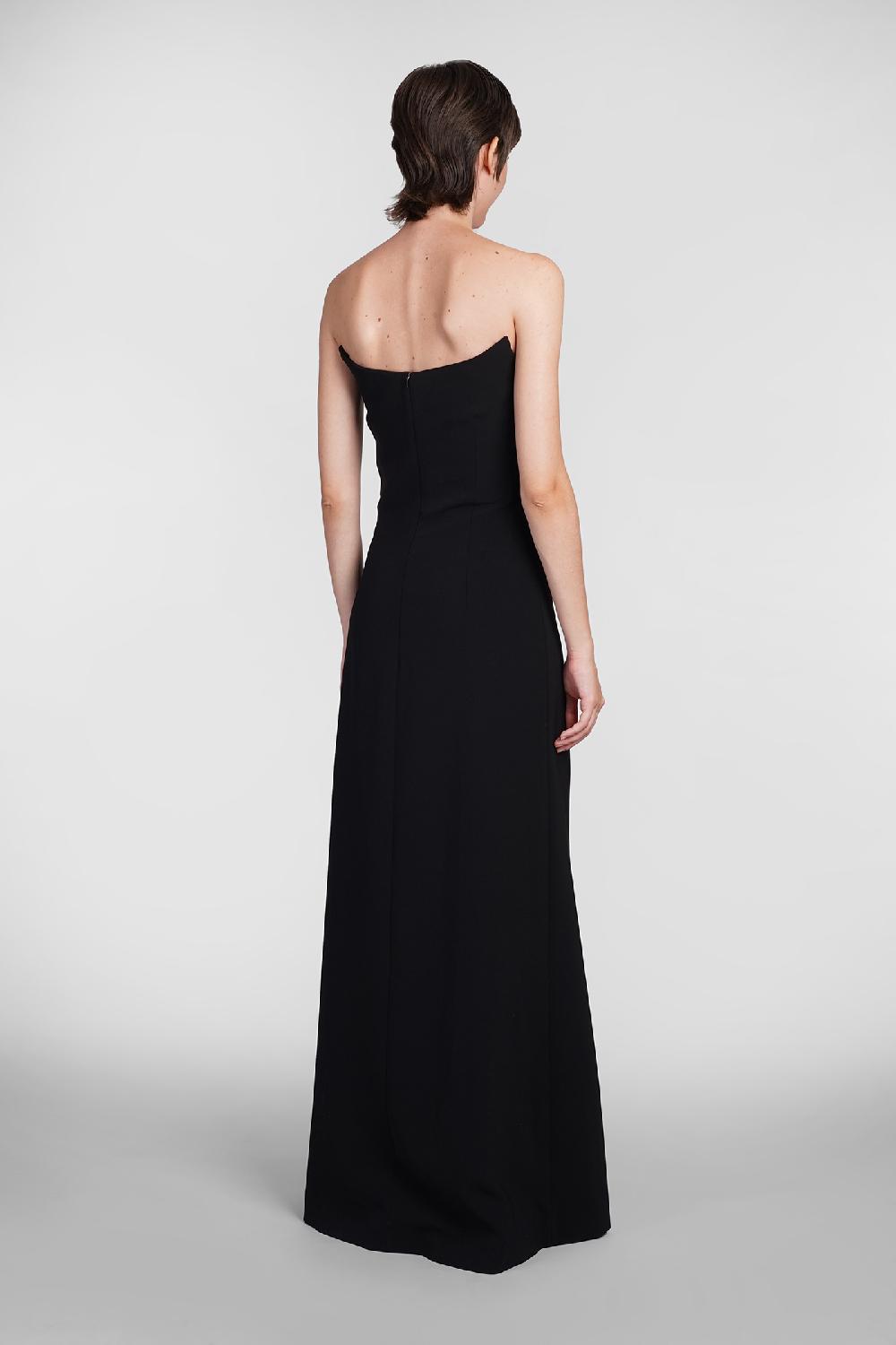 Deliberti Costarellos Abito Fara In Poliestere Nero Cod. 406738 - Deliberti The Luxury Shopping