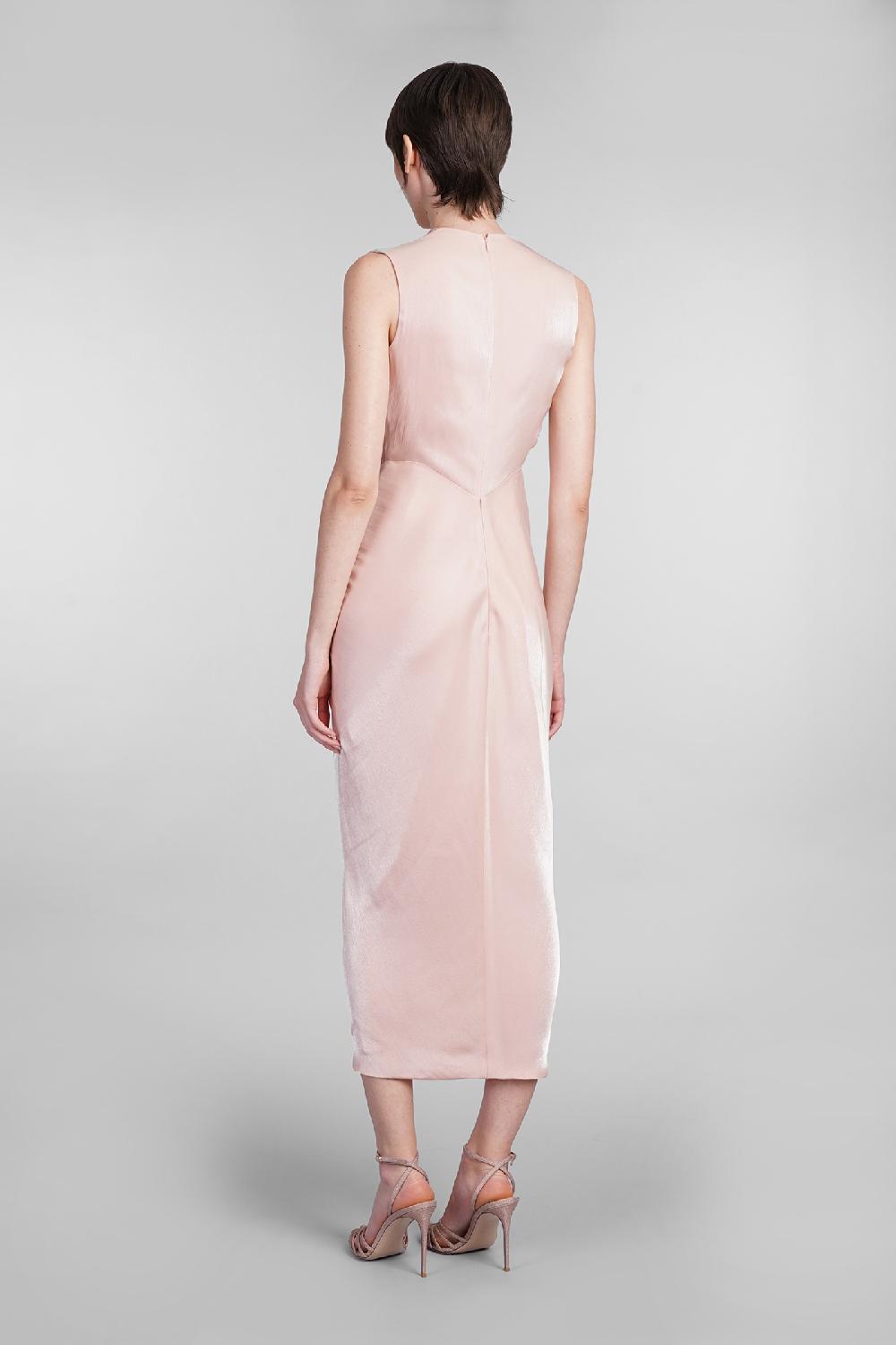 Deliberti Costarellos Abito Franca In Poliestere Rosa Cod. 401965 - Deliberti The Luxury Shopping