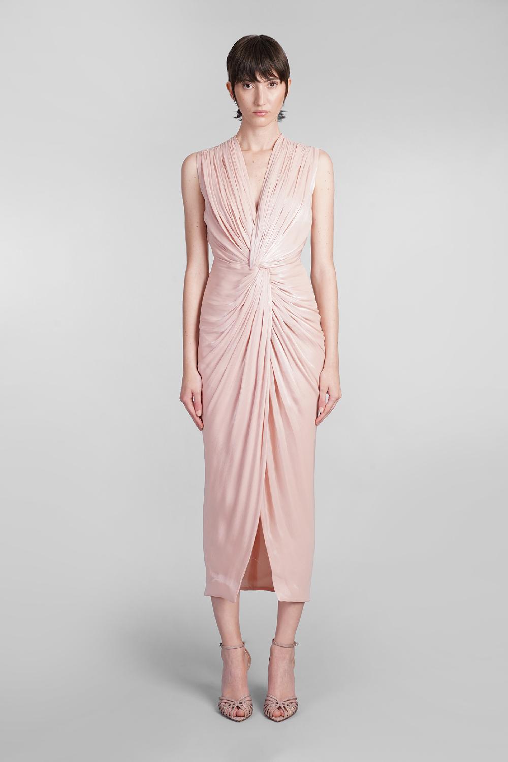 Deliberti Costarellos Abito franca in poliestere rosa cod. 401965 - Deliberti The Luxury Shopping