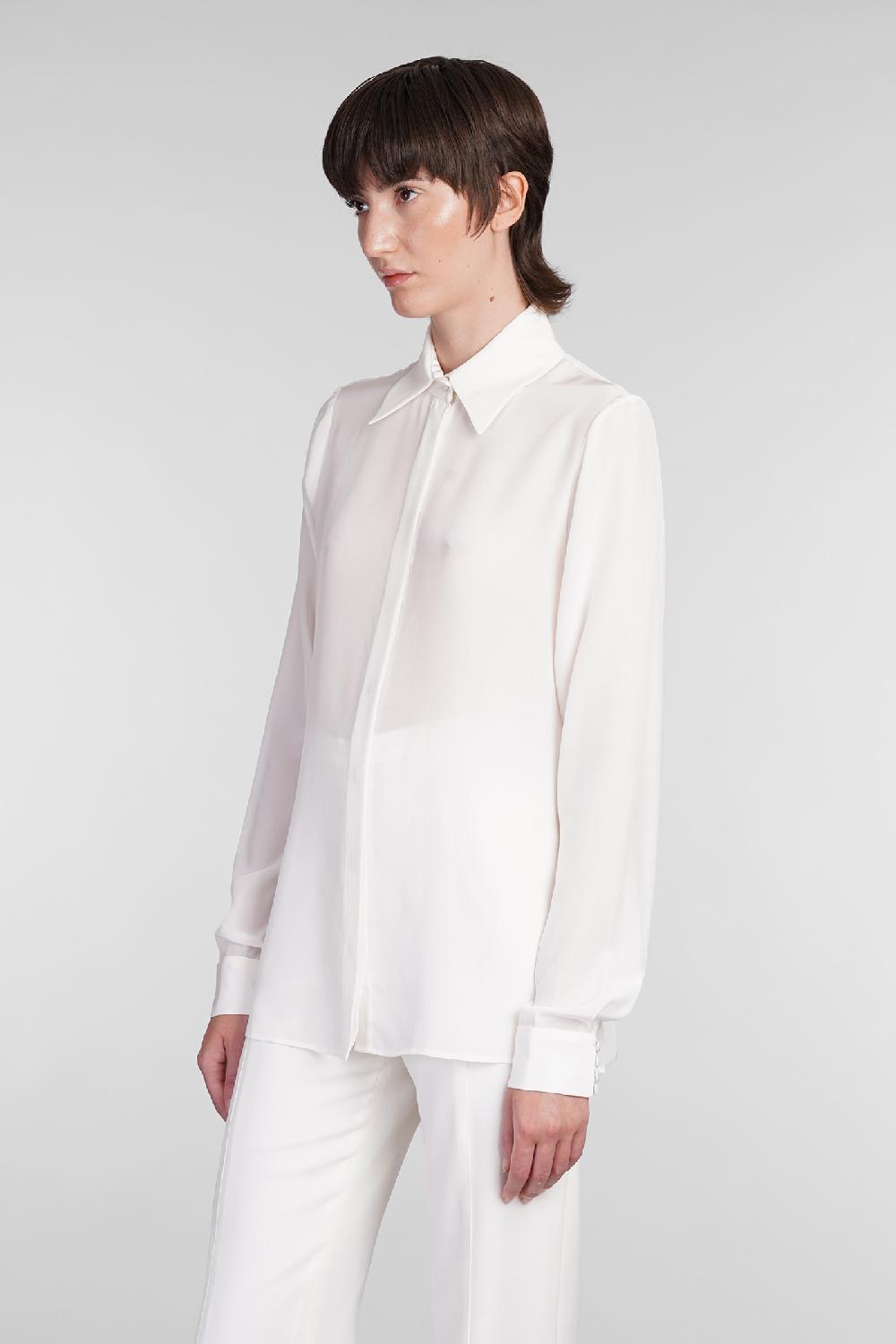 Deliberti Costarellos Camicia Keltie In Seta Beige Cod. 406742 - Deliberti The Luxury Shopping