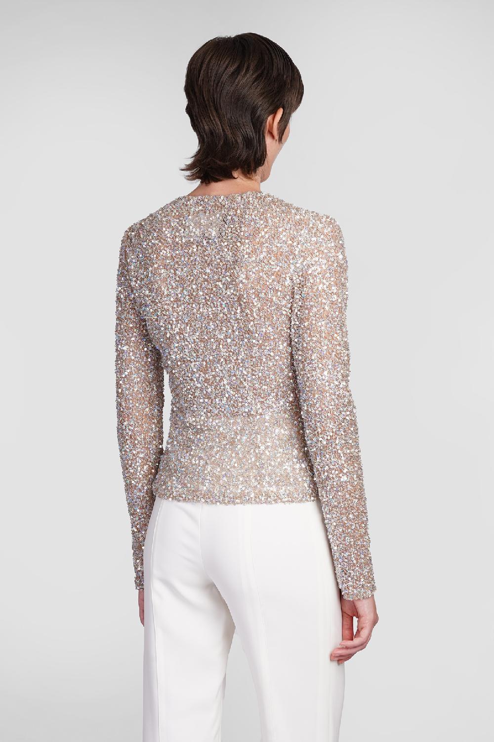 Deliberti Costarellos Topwear Noa In Poliestere Oro Cod. 406741 - Deliberti The Luxury Shopping