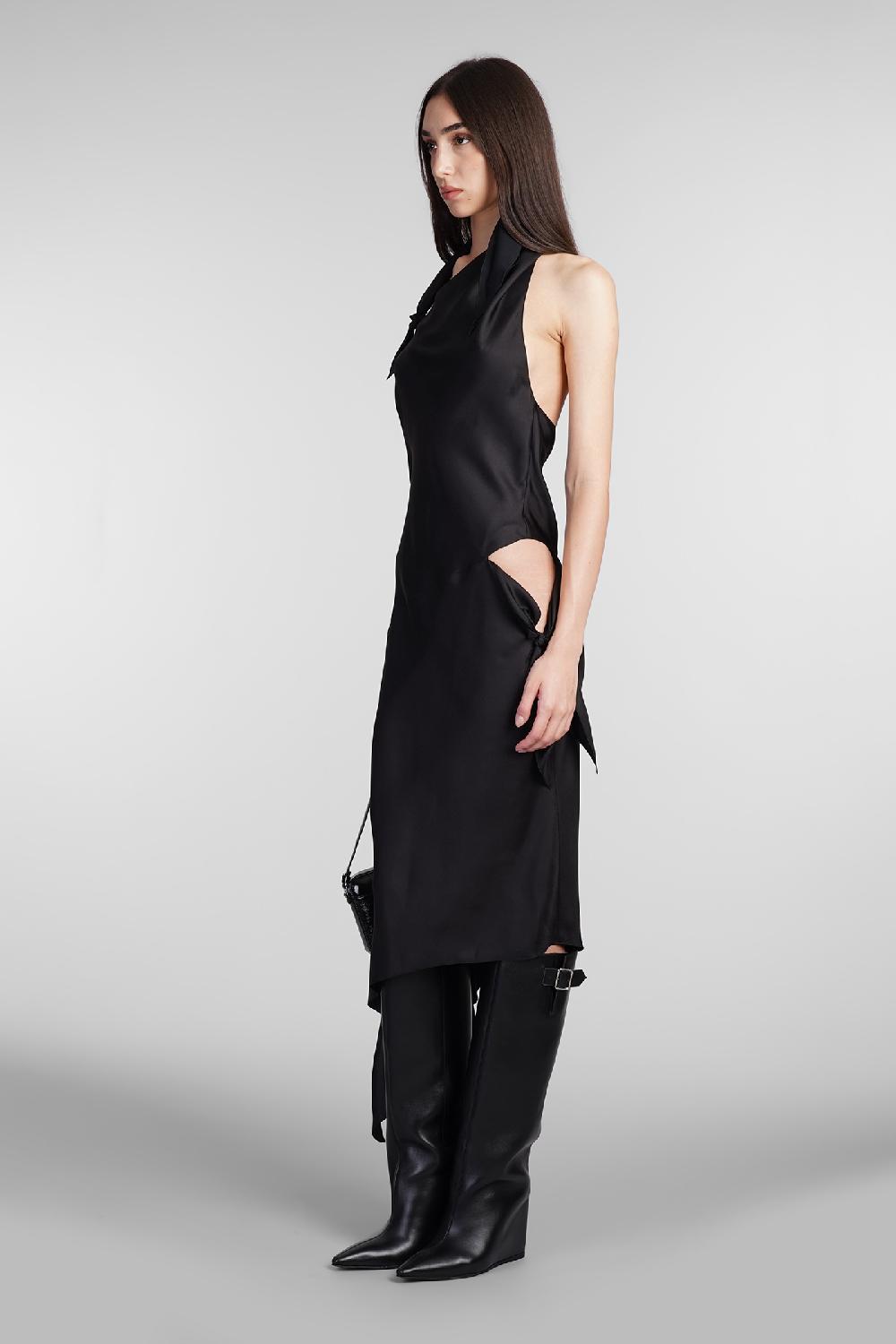 Deliberti Courreges Abito In Seta Nera Cod. 409346 - Deliberti The Luxury Shopping