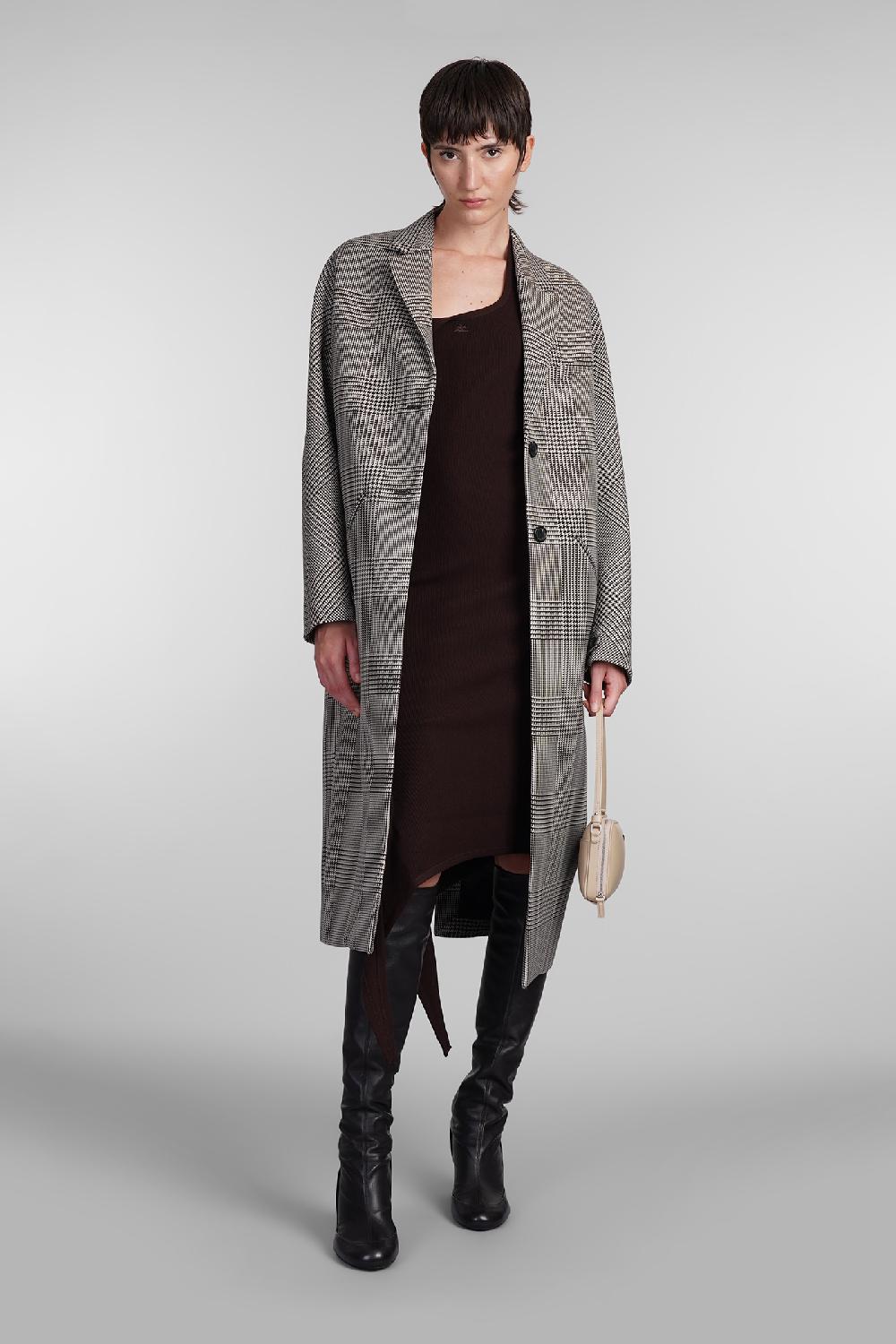 Deliberti Courreges Abito In Viscosa Marrone Cod. 408103 - Deliberti The Luxury Shopping