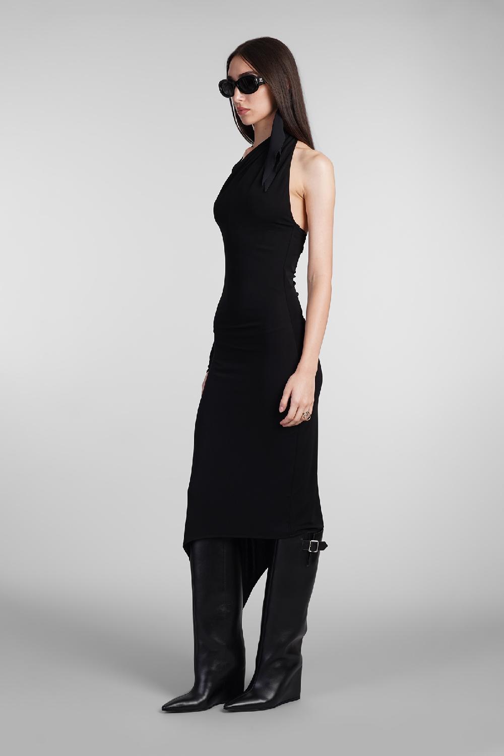 Deliberti Courreges Abito In Viscosa Nera Cod. 408555 - Deliberti The Luxury Shopping