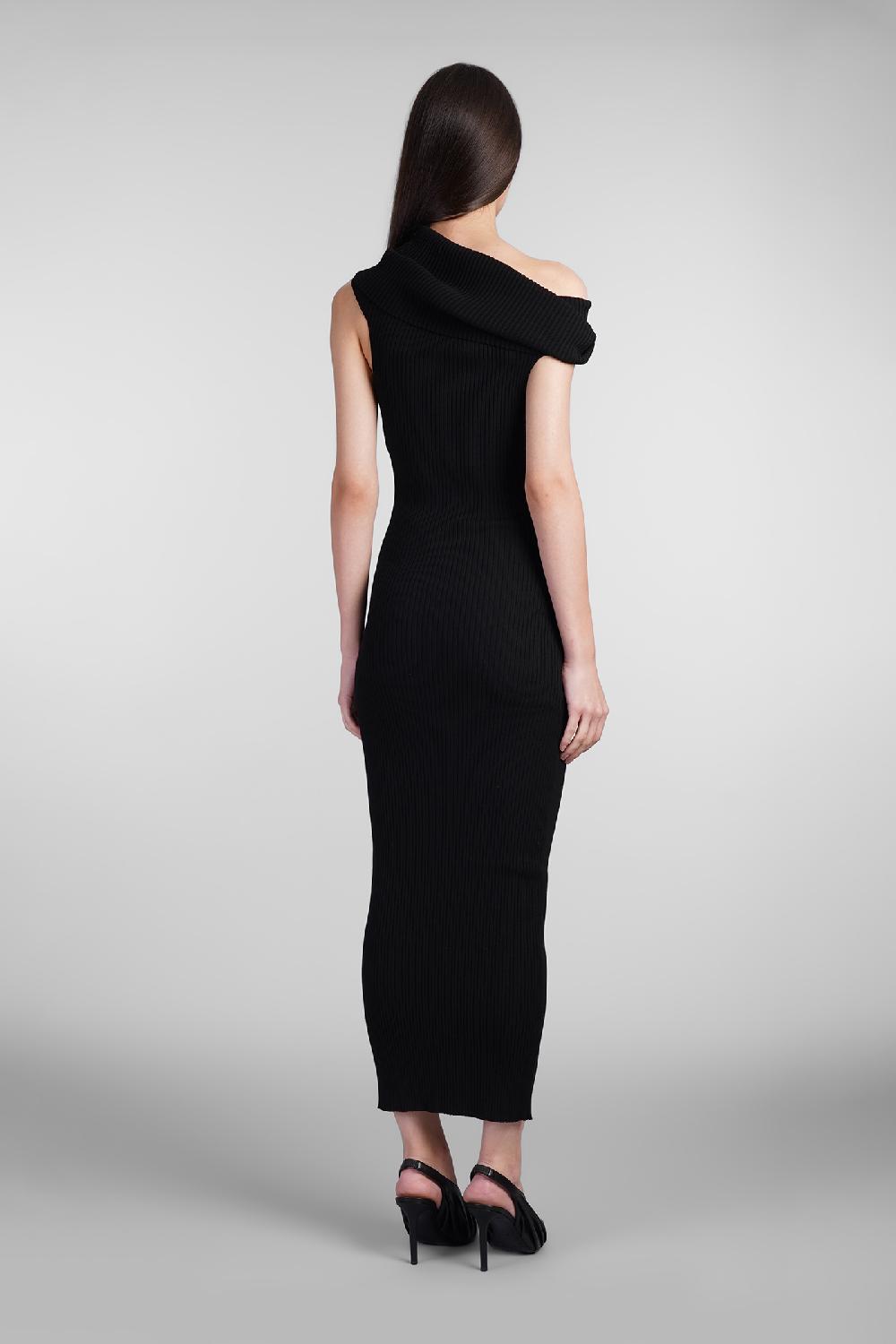 Deliberti Courreges Abito In Viscosa Nera Cod. 408570 - Deliberti The Luxury Shopping