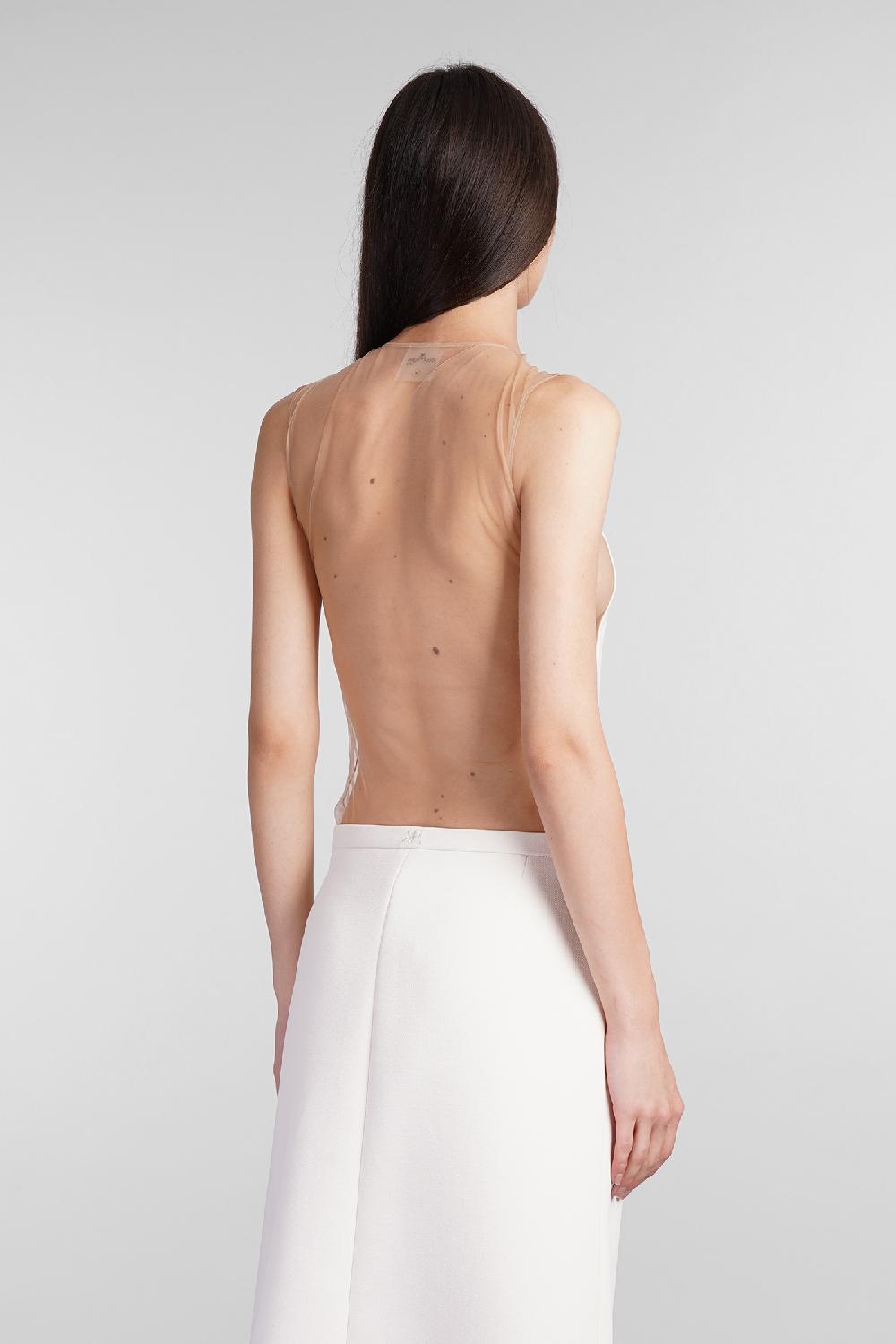 Deliberti Courreges Body In Poliestere Bianco Cod. 409189 - Deliberti The Luxury Shopping