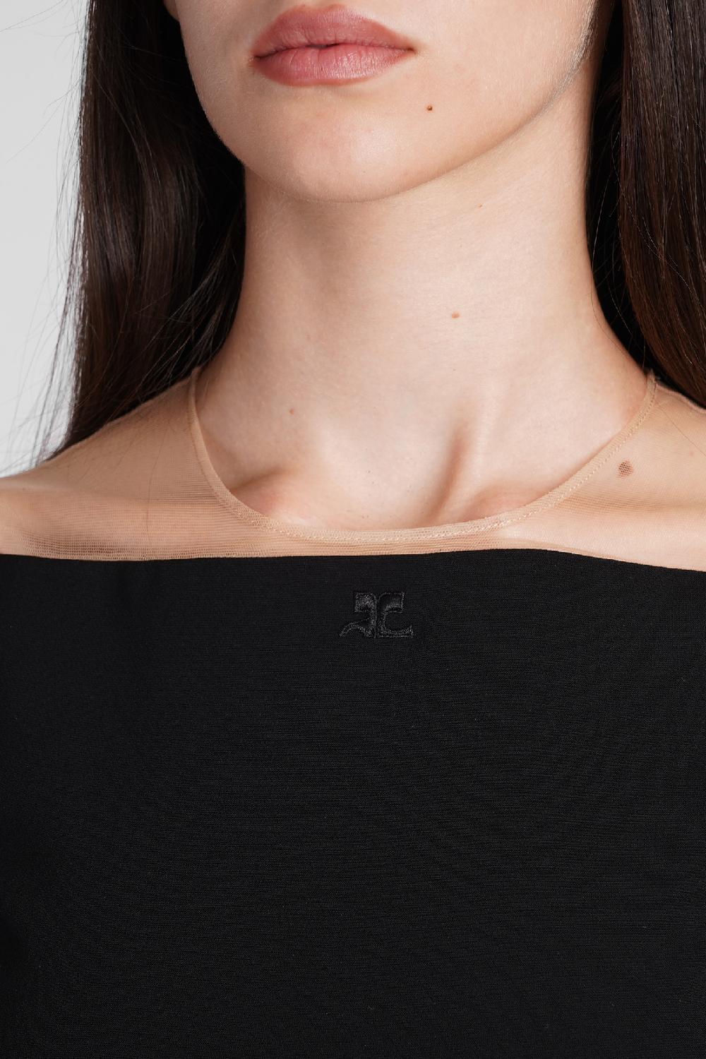 Deliberti Courreges Body In Poliestere Nero Cod. 408554 - Deliberti The Luxury Shopping