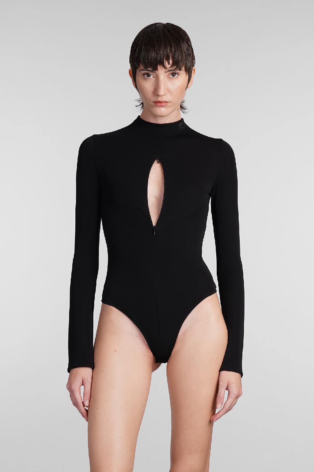 Deliberti Courreges Body in viscosa nera cod. 408156 - Deliberti The Luxury Shopping