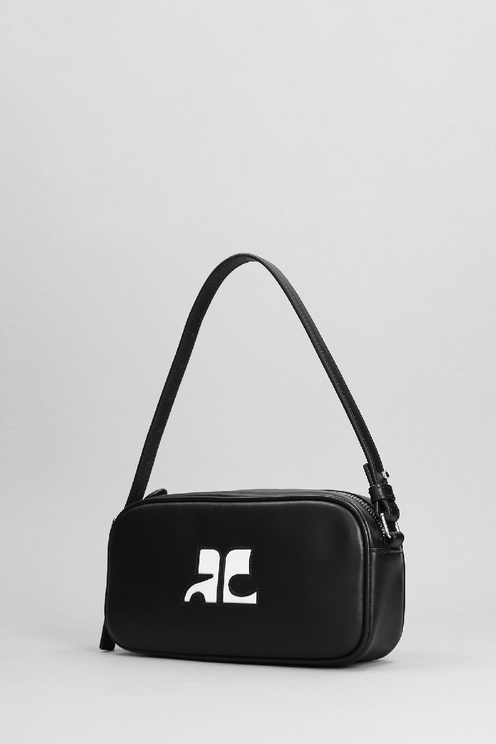 Deliberti Courreges Borsa A Mano Baguette In Pelle Nera Cod. 382174 - Deliberti The Luxury Shopping