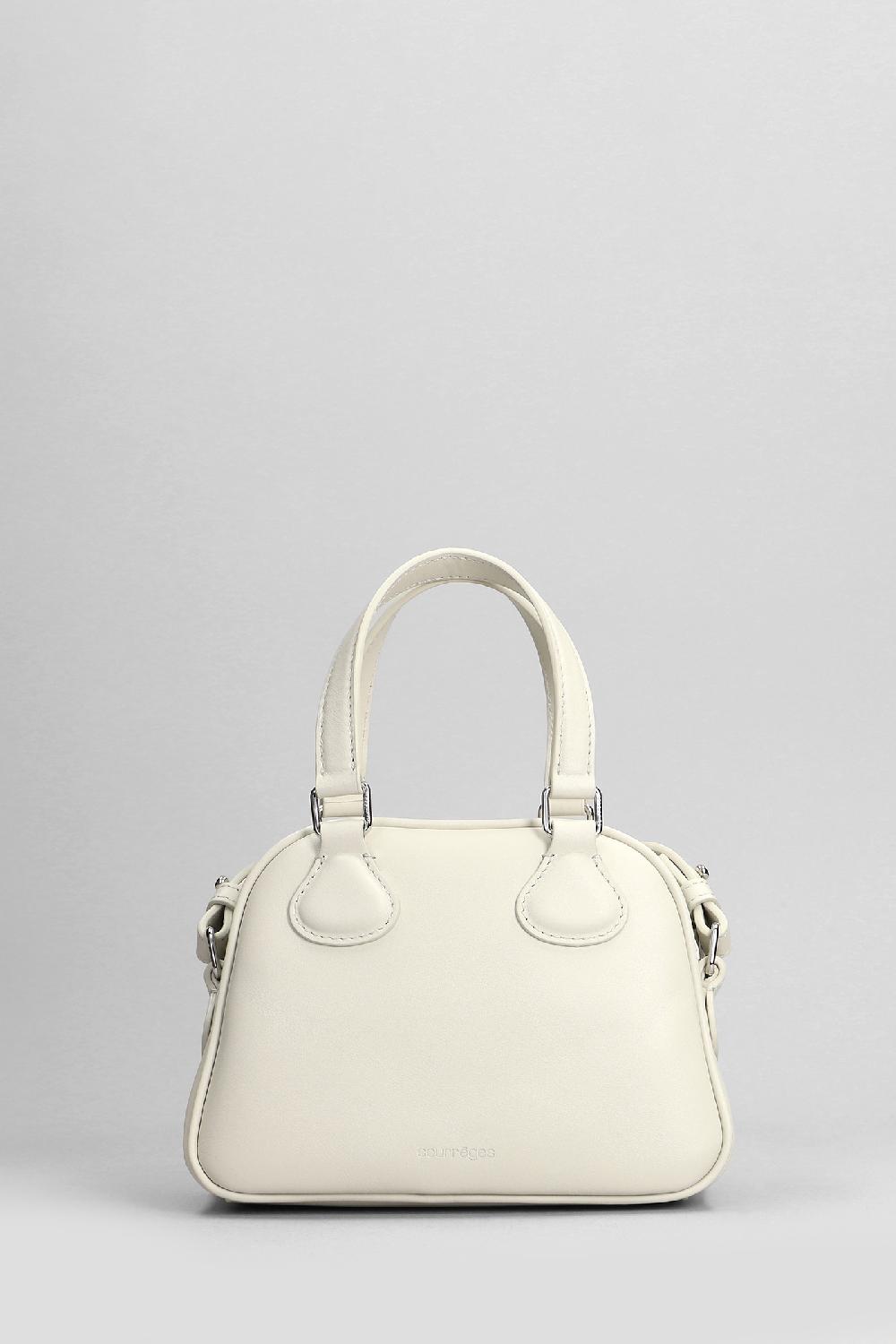 Deliberti Courreges Borsa A Spalla Bowling In Pelle Beige Cod. 398514 - Deliberti The Luxury Shopping
