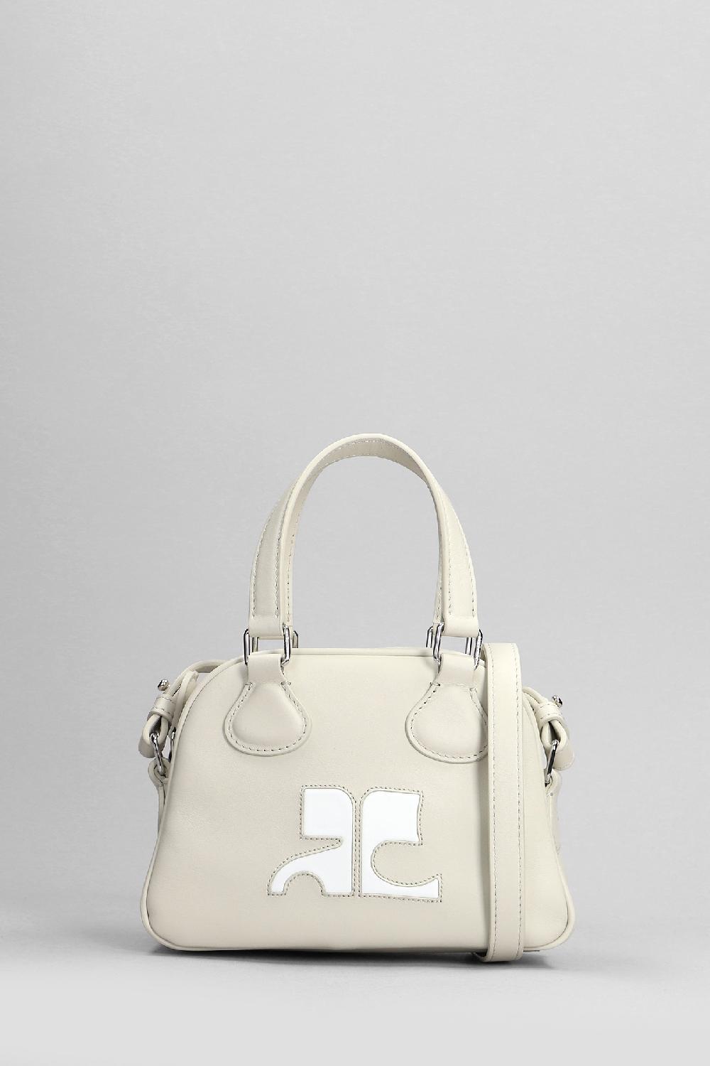 Deliberti Courreges Borsa a spalla bowling in pelle beige cod. 398514 - Deliberti The Luxury Shopping