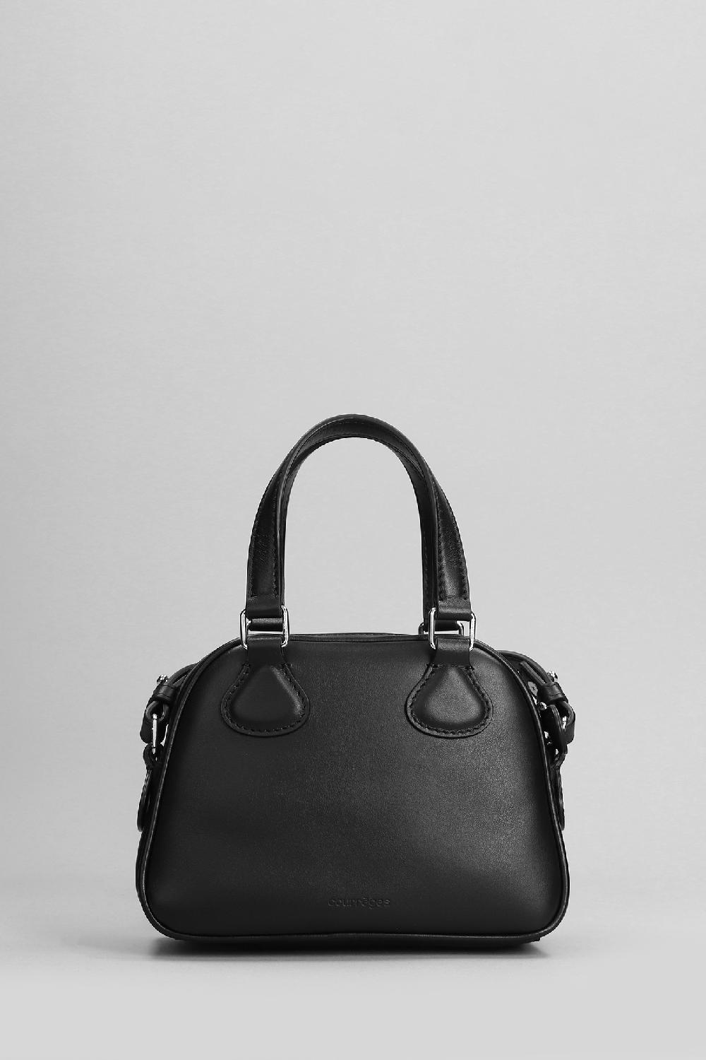 Deliberti Courreges Borsa A Spalla Bowling In Pelle Nera Cod. 398515 - Deliberti The Luxury Shopping