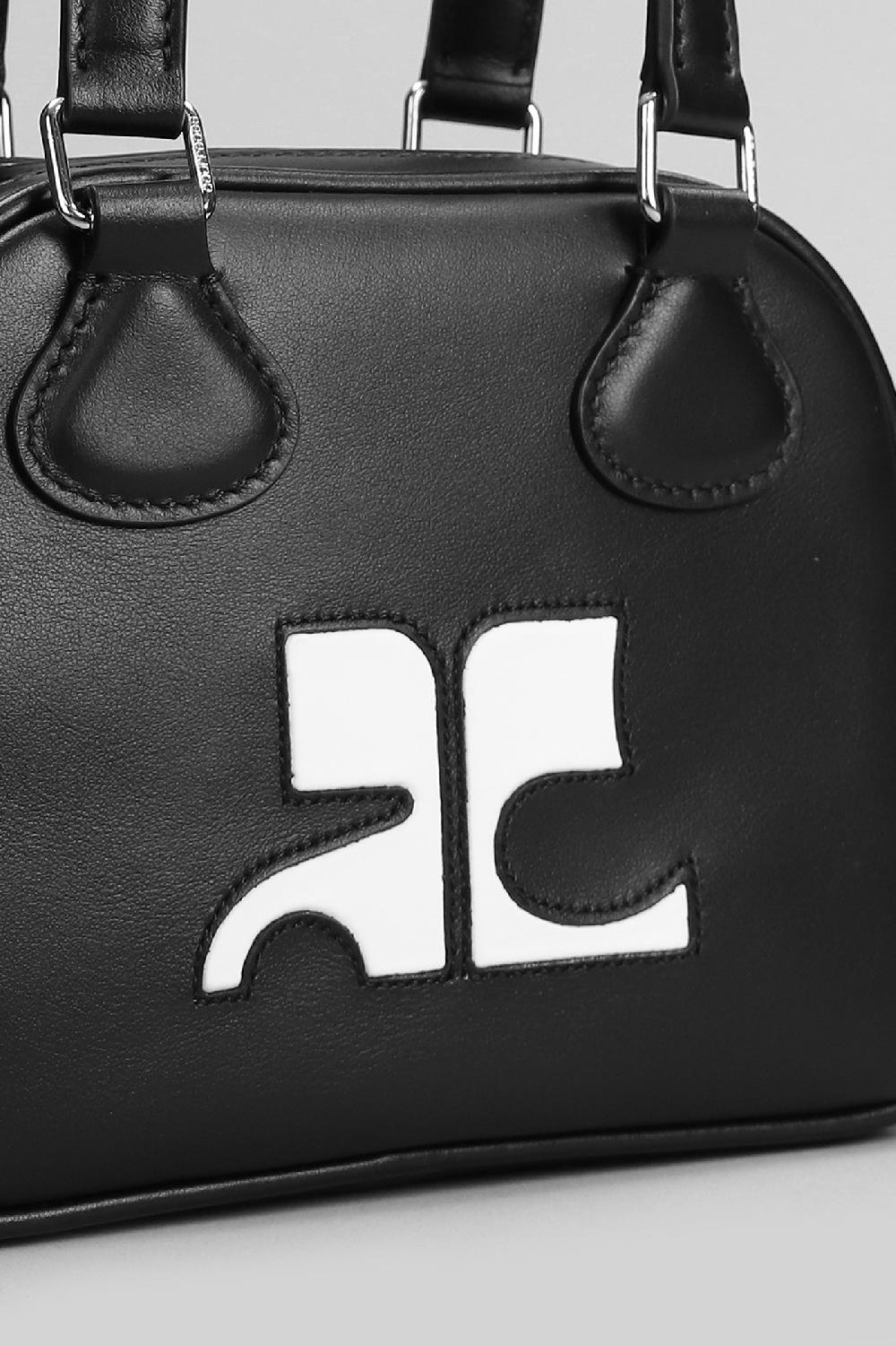 Deliberti Courreges Borsa A Spalla Bowling In Pelle Nera Cod. 398515 - Deliberti The Luxury Shopping