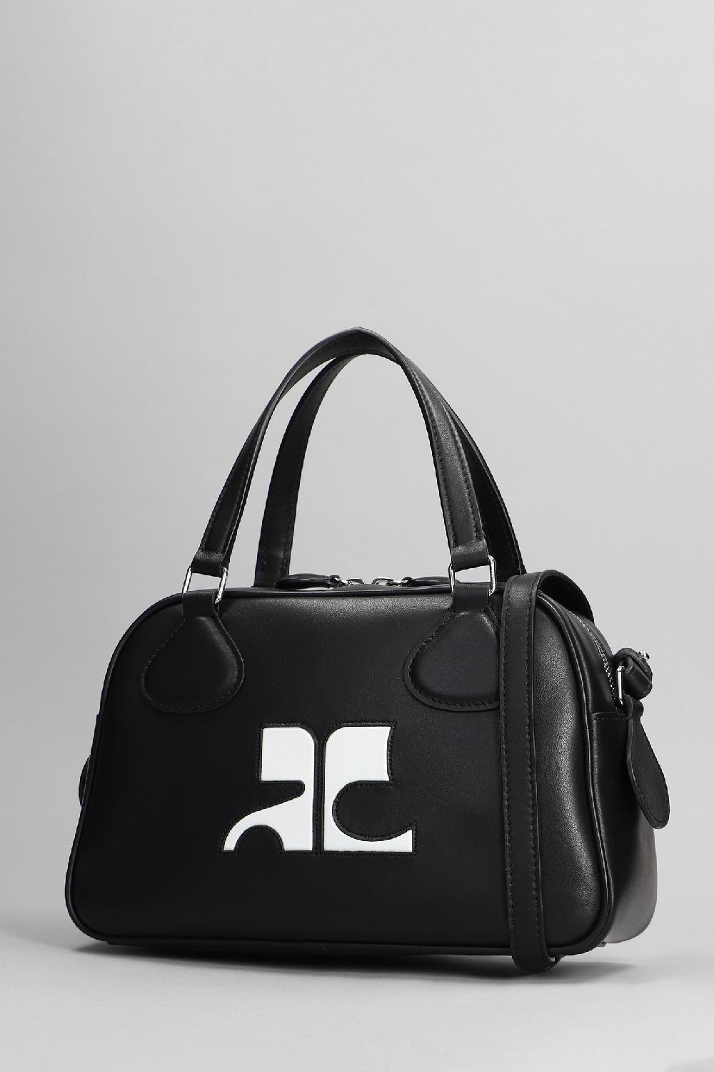 Deliberti Courreges Borsa A Spalla Bowling In Pelle Nera Cod. 398977 - Deliberti The Luxury Shopping