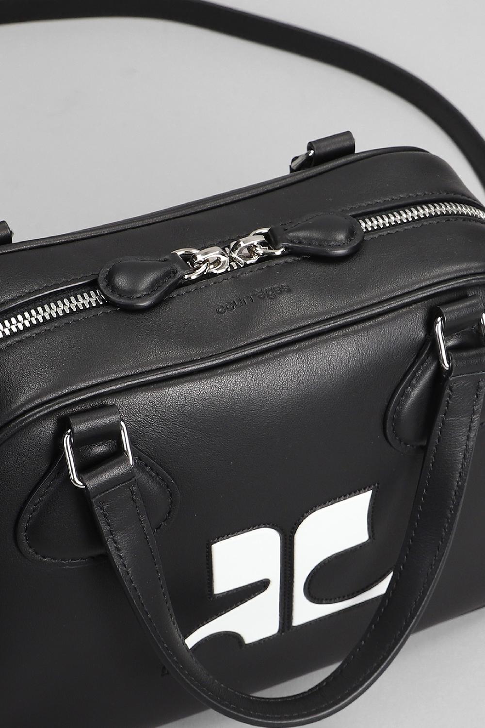 Deliberti Courreges Borsa A Spalla Bowling In Pelle Nera Cod. 398977 - Deliberti The Luxury Shopping