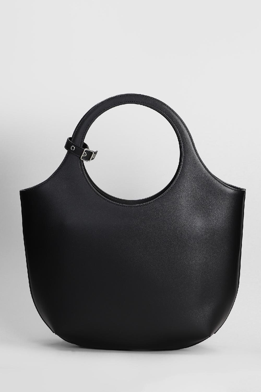 Deliberti Courreges Borsa A Spalla Holy Medium In Pelle Nera Cod. 408564 - Deliberti The Luxury Shopping