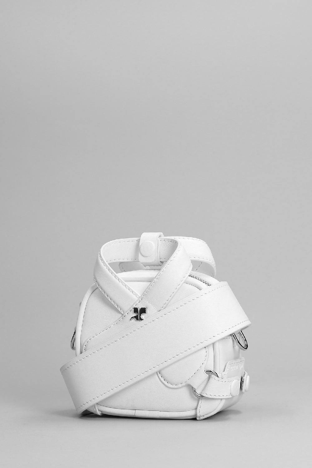 Deliberti Courreges Borsa A Spalla In Pelle Bianca Cod. 365133 - Deliberti The Luxury Shopping