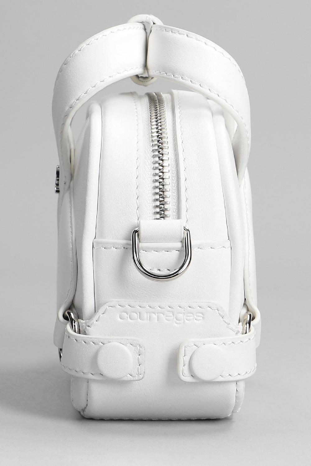 Deliberti Courreges Borsa A Spalla In Pelle Bianca Cod. 365133 - Deliberti The Luxury Shopping