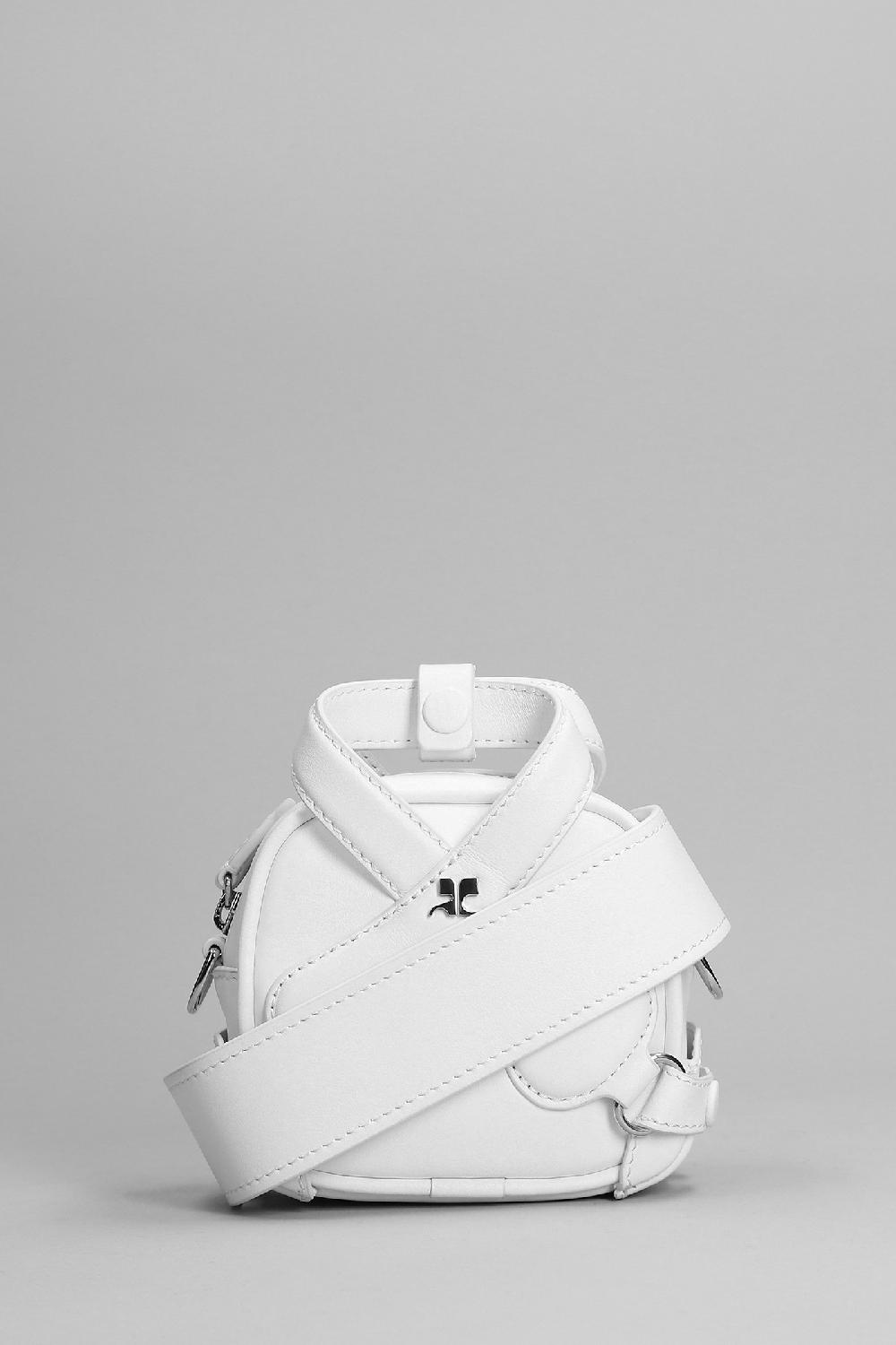 Deliberti Courreges Borsa a spalla in pelle bianca cod. 365133 - Deliberti The Luxury Shopping