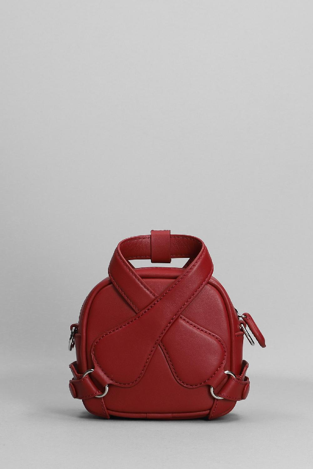 Deliberti Courreges Borsa A Spalla In Pelle Bordeaux Cod. 365135 - Deliberti The Luxury Shopping