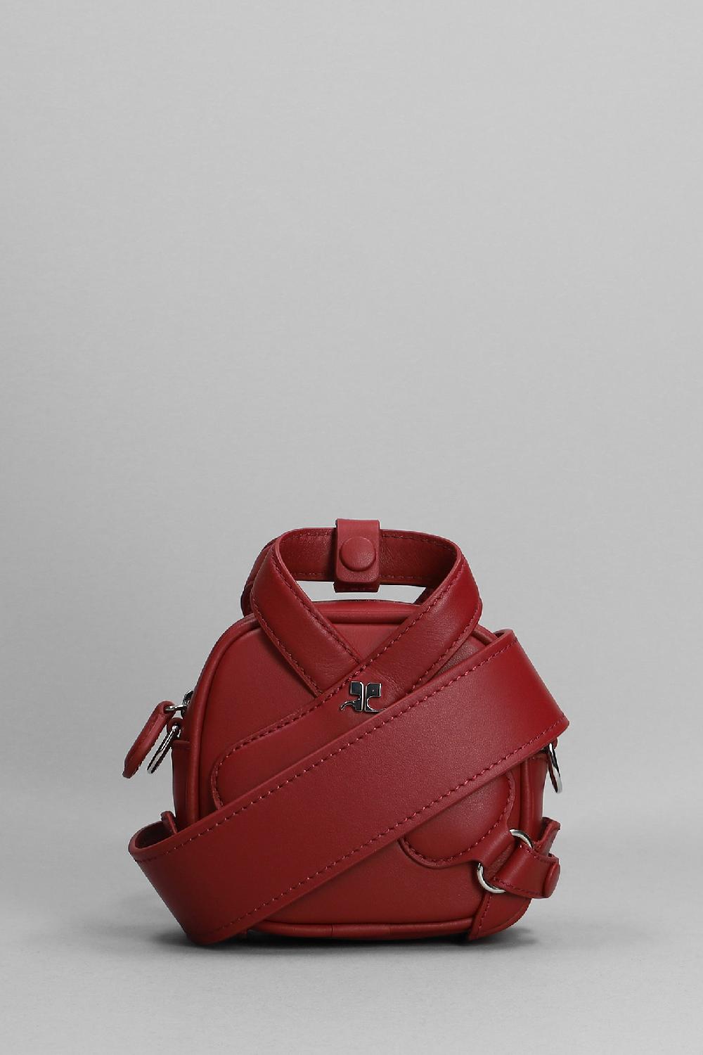 Deliberti Courreges Borsa a spalla in pelle bordeaux cod. 365135 - Deliberti The Luxury Shopping