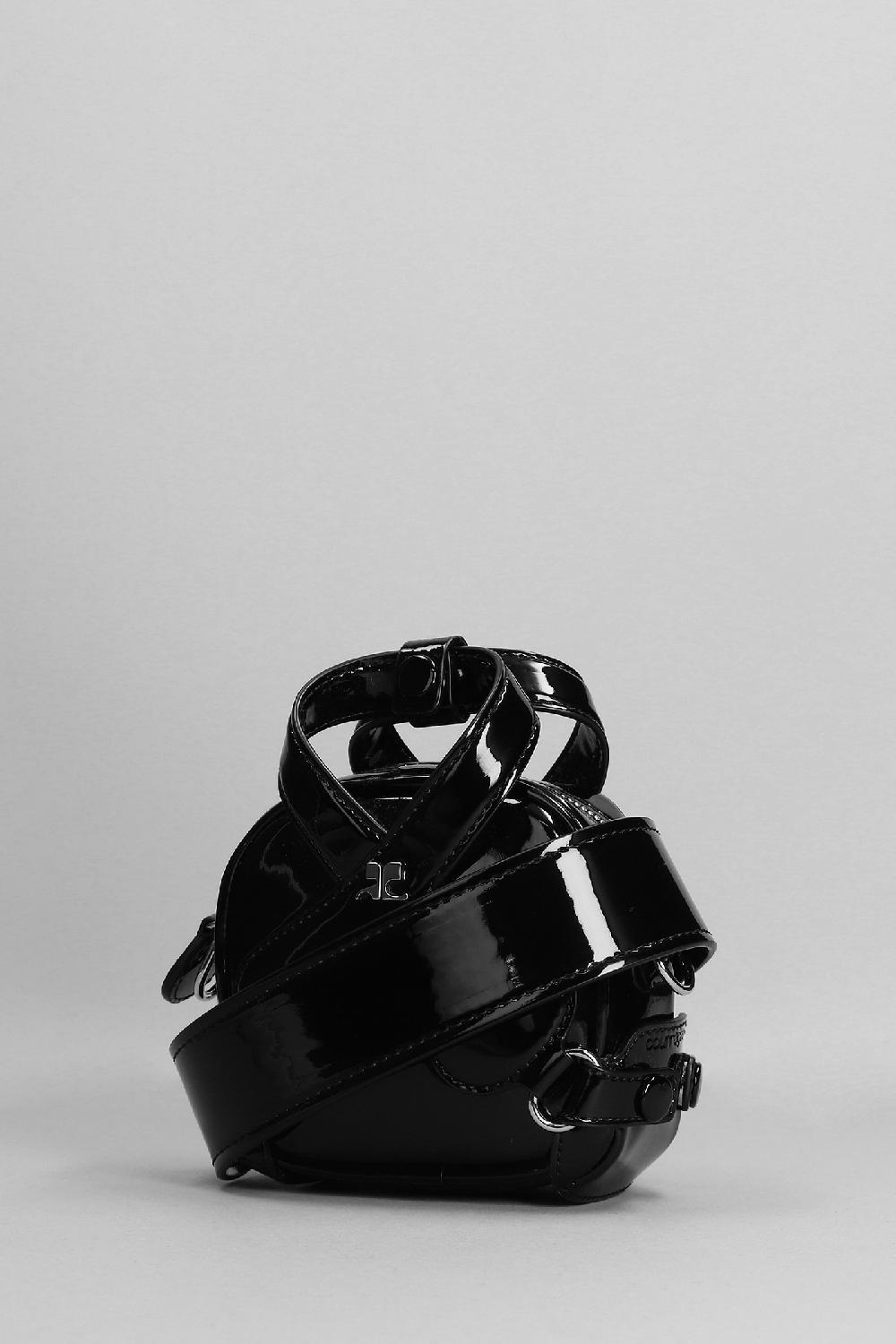 Deliberti Courreges Borsa A Spalla In Pelle Nera Cod. 365130 - Deliberti The Luxury Shopping