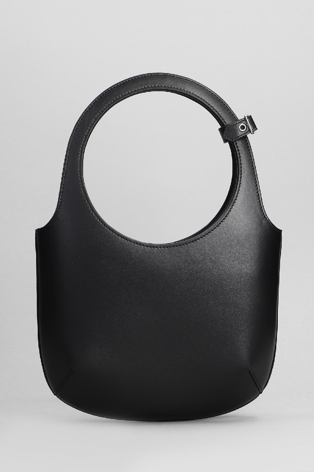 Deliberti Courreges Borsa A Spalla In Pelle Nera Cod. 398460 - Deliberti The Luxury Shopping