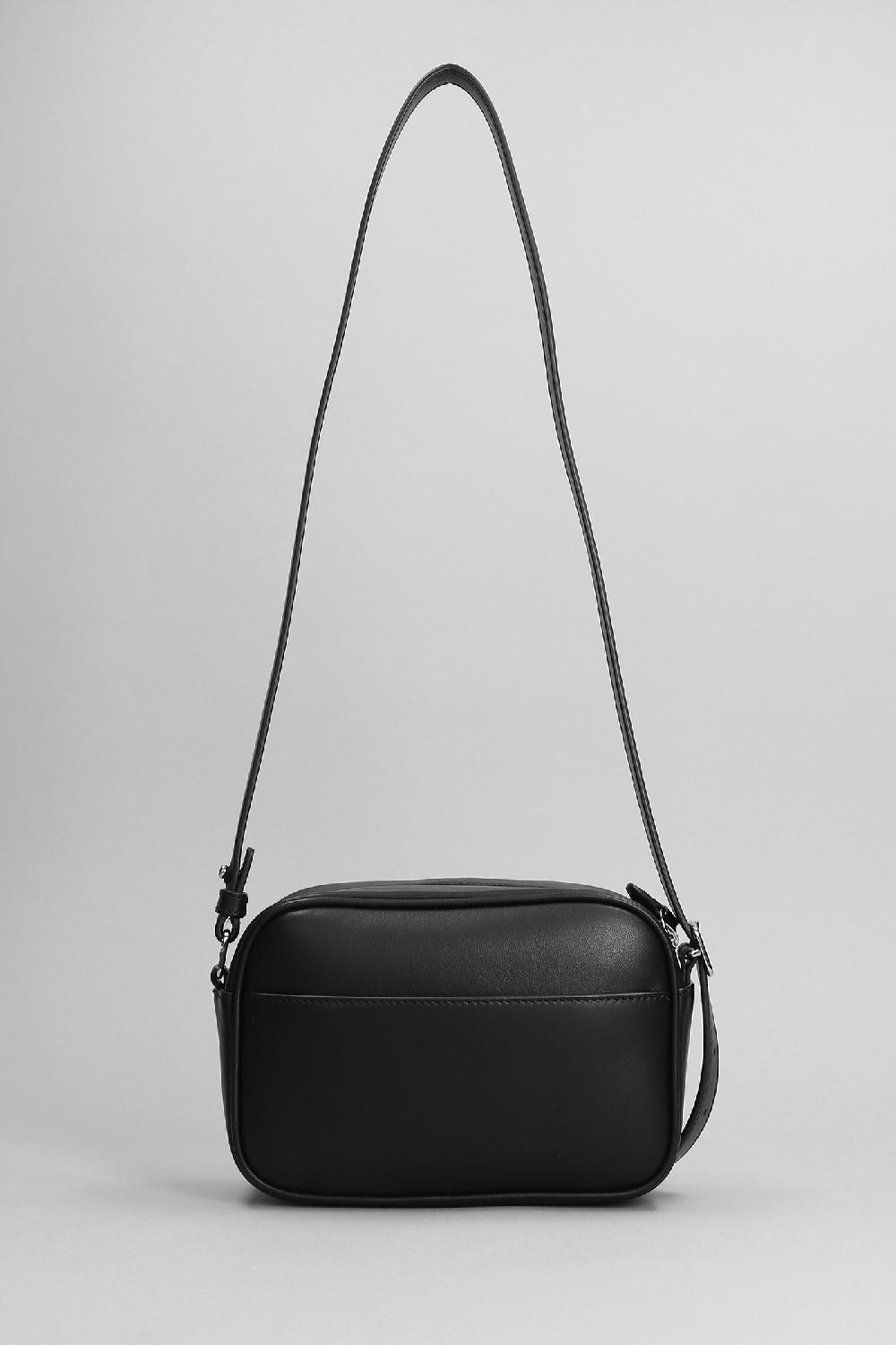 Deliberti Courreges Borsa A Spalla In Pelle Nera Cod. 398976 - Deliberti The Luxury Shopping