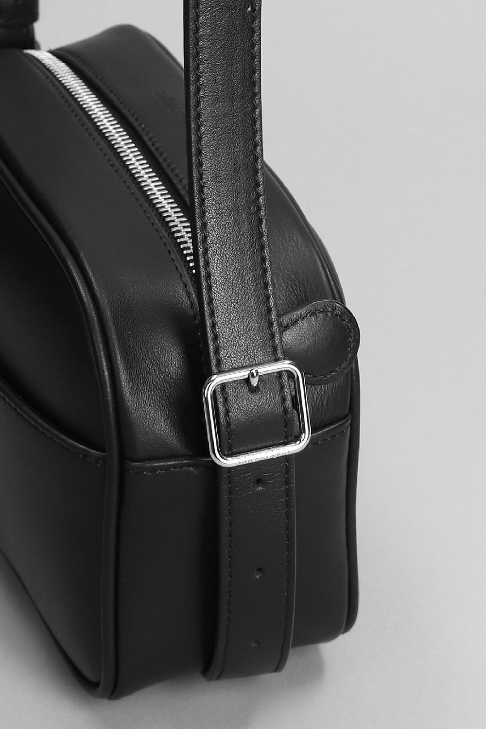 Deliberti Courreges Borsa A Spalla In Pelle Nera Cod. 398976 - Deliberti The Luxury Shopping