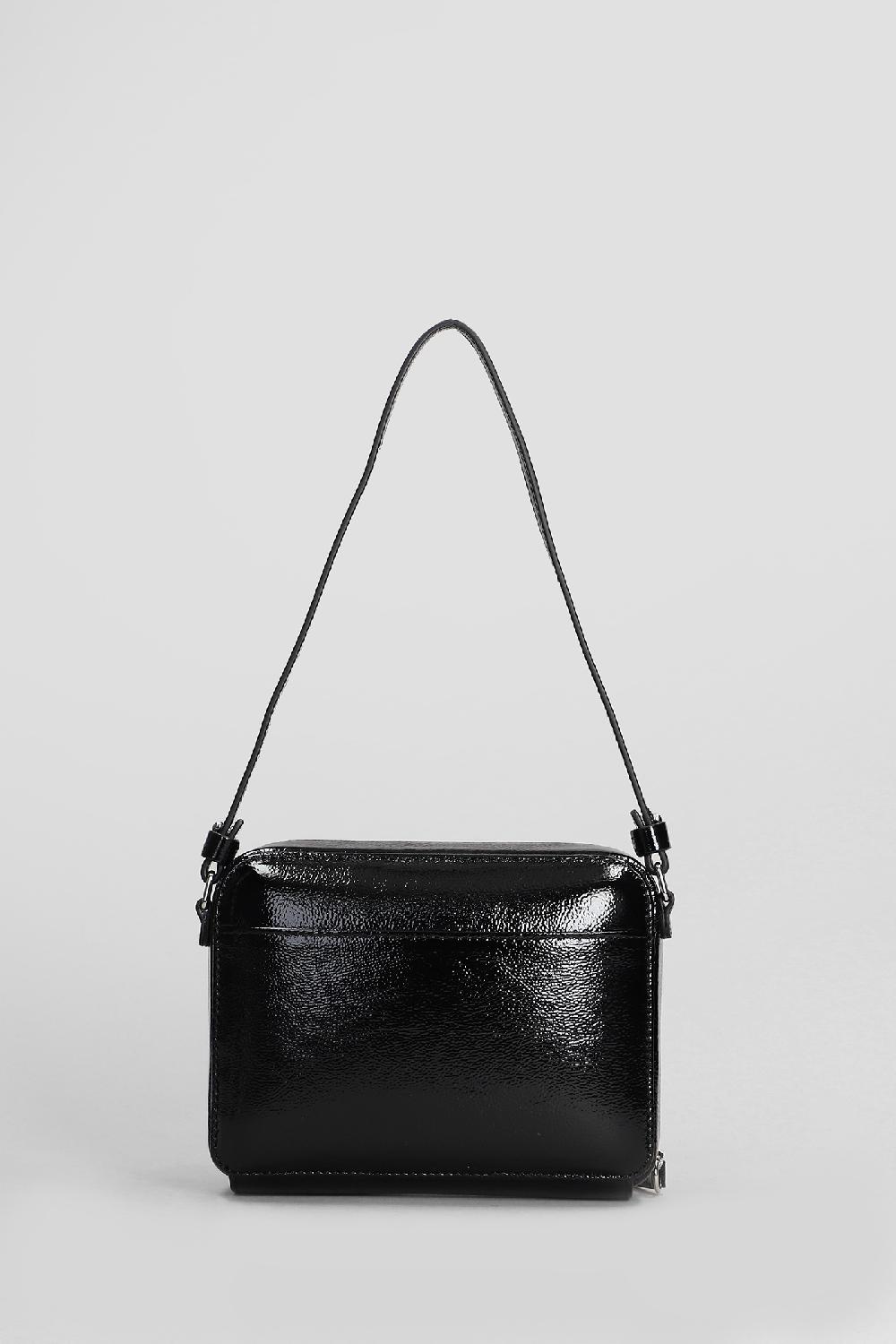 Deliberti Courreges Borsa A Spalla In Pelle Nera Cod. 408107 - Deliberti The Luxury Shopping