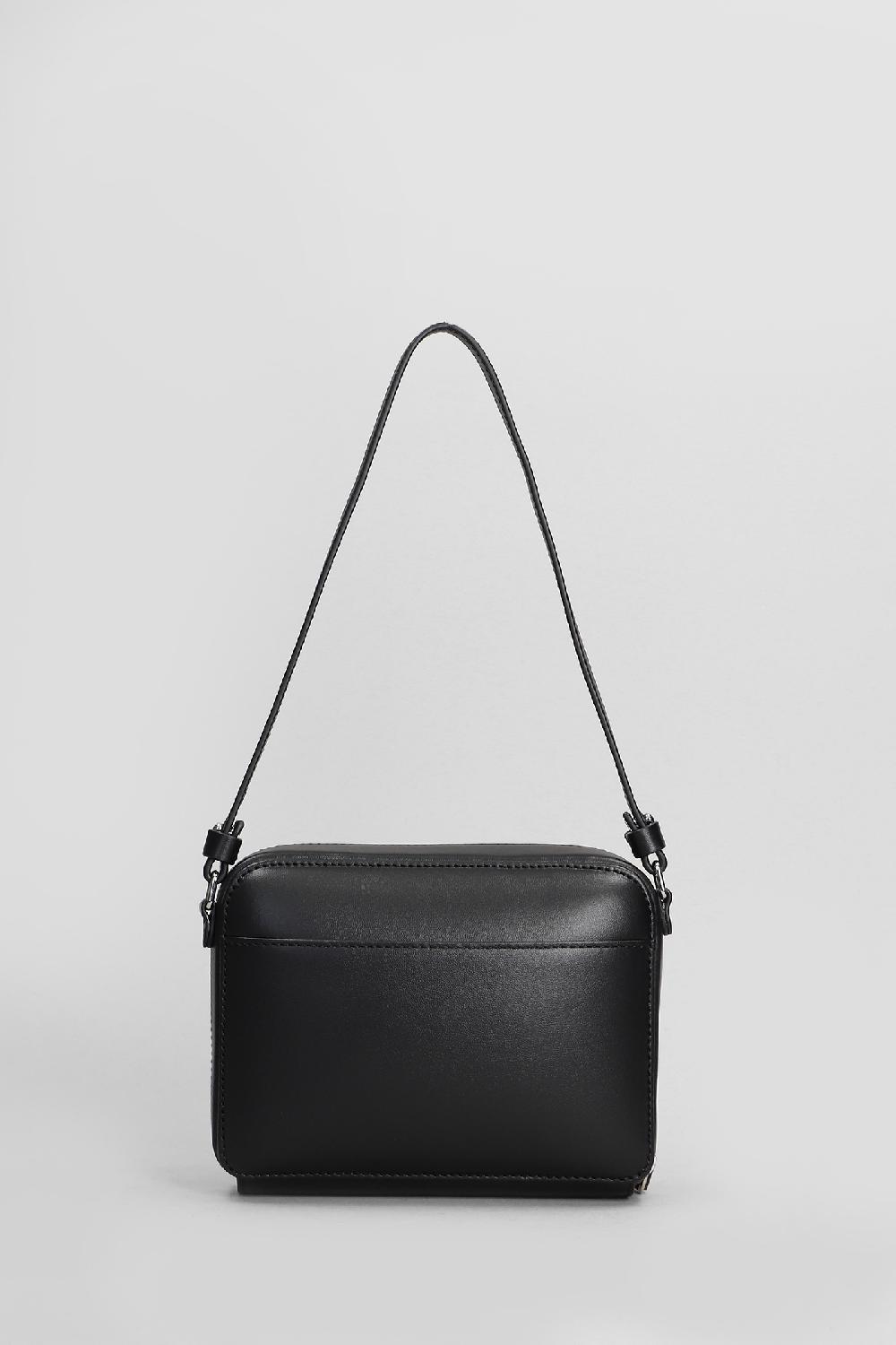 Deliberti Courreges Borsa A Spalla In Pelle Nera Cod. 408109 - Deliberti The Luxury Shopping