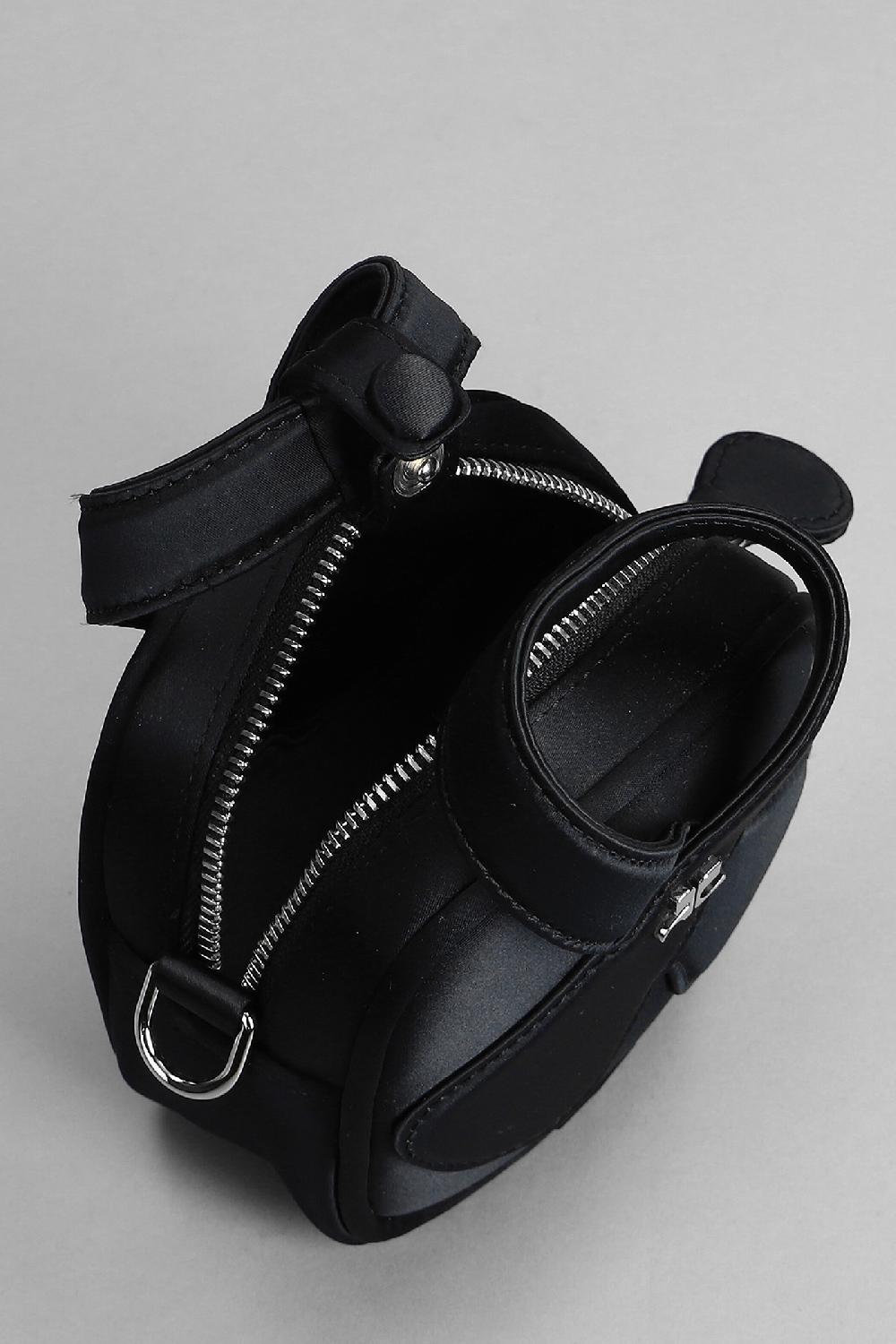 Deliberti Courreges Borsa A Spalla In Tessuto Nero Cod. 360429 - Deliberti The Luxury Shopping