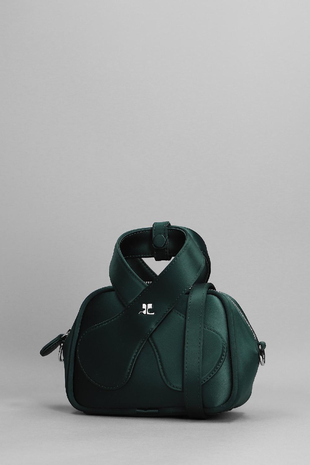 Deliberti Courreges Borsa A Spalla In Tessuto Verde Cod. 360430 - Deliberti The Luxury Shopping