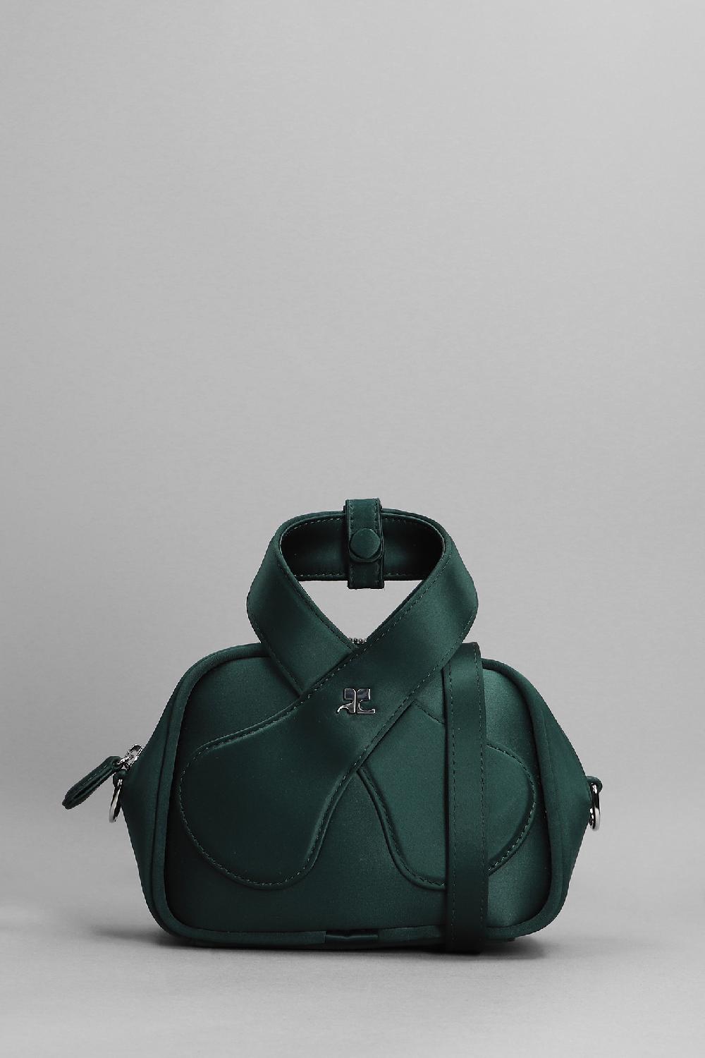 Deliberti Courreges Borsa a spalla in tessuto verde cod. 360430 - Deliberti The Luxury Shopping