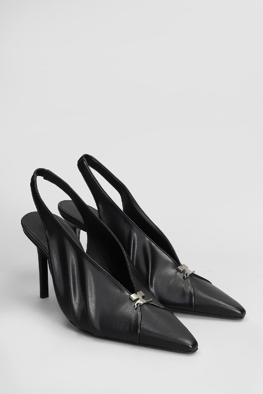Deliberti Courreges Decollete In Pelle Nera Cod. 408122 - Deliberti The Luxury Shopping