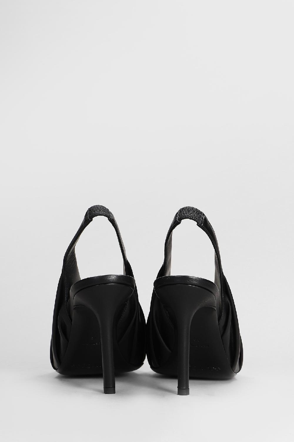 Deliberti Courreges Decollete In Pelle Nera Cod. 408122 - Deliberti The Luxury Shopping