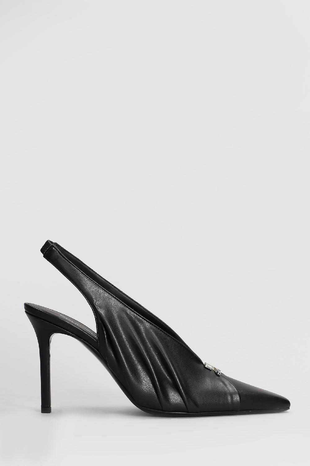 Deliberti Courreges Decollete in pelle nera cod. 408122 - Deliberti The Luxury Shopping