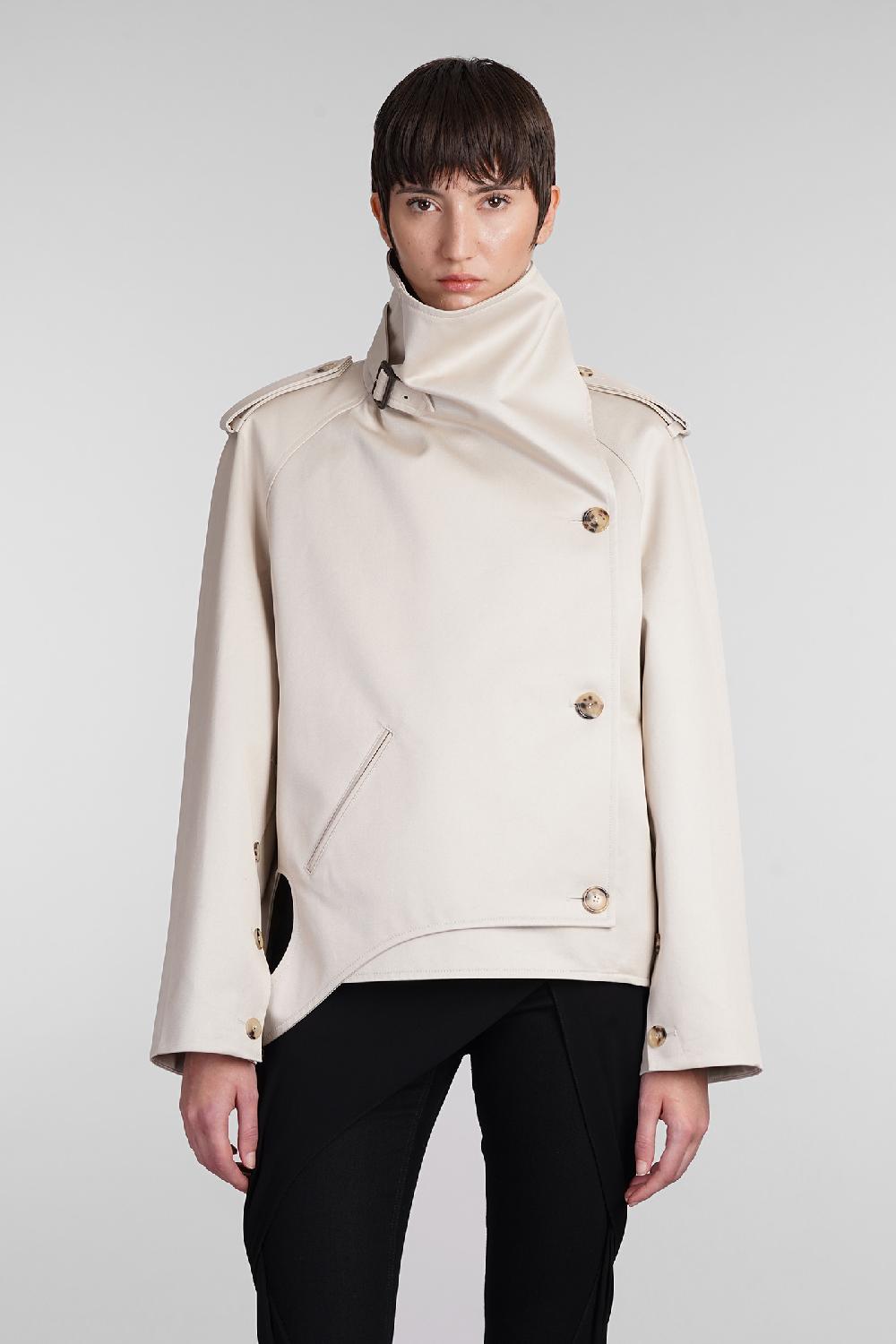 Deliberti Courreges Giacca casual in cotone beige cod. 408104 - Deliberti The Luxury Shopping