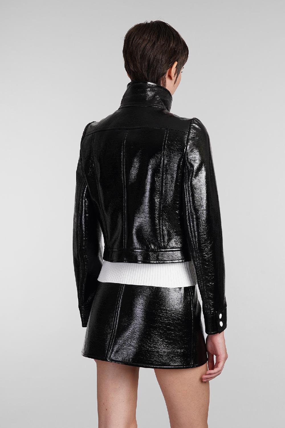 Deliberti Courreges Giacca Casual In Poliuretano Nero Cod. 408098 - Deliberti The Luxury Shopping