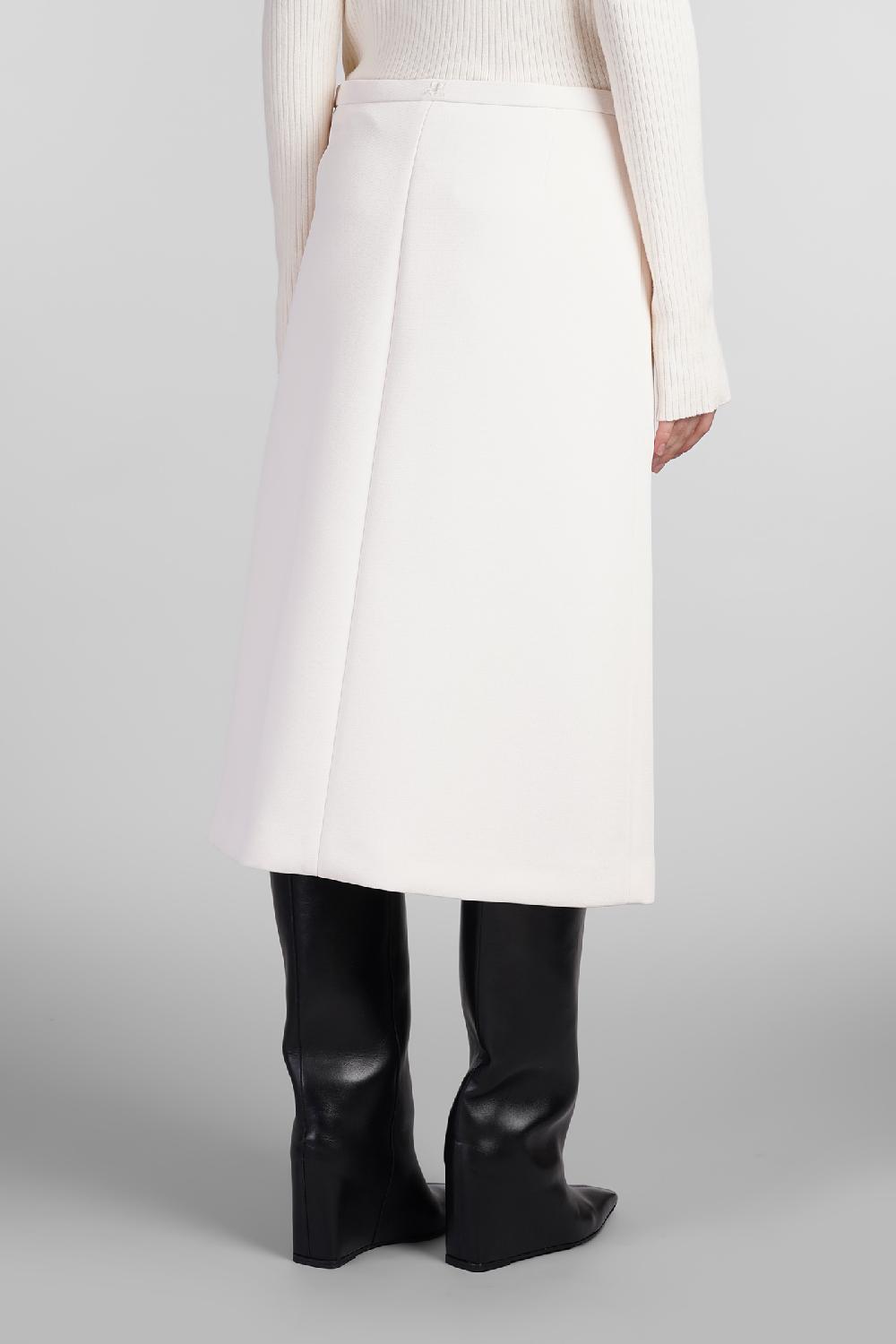 Deliberti Courreges Gonna In Poliestere Beige Cod. 408120 - Deliberti The Luxury Shopping