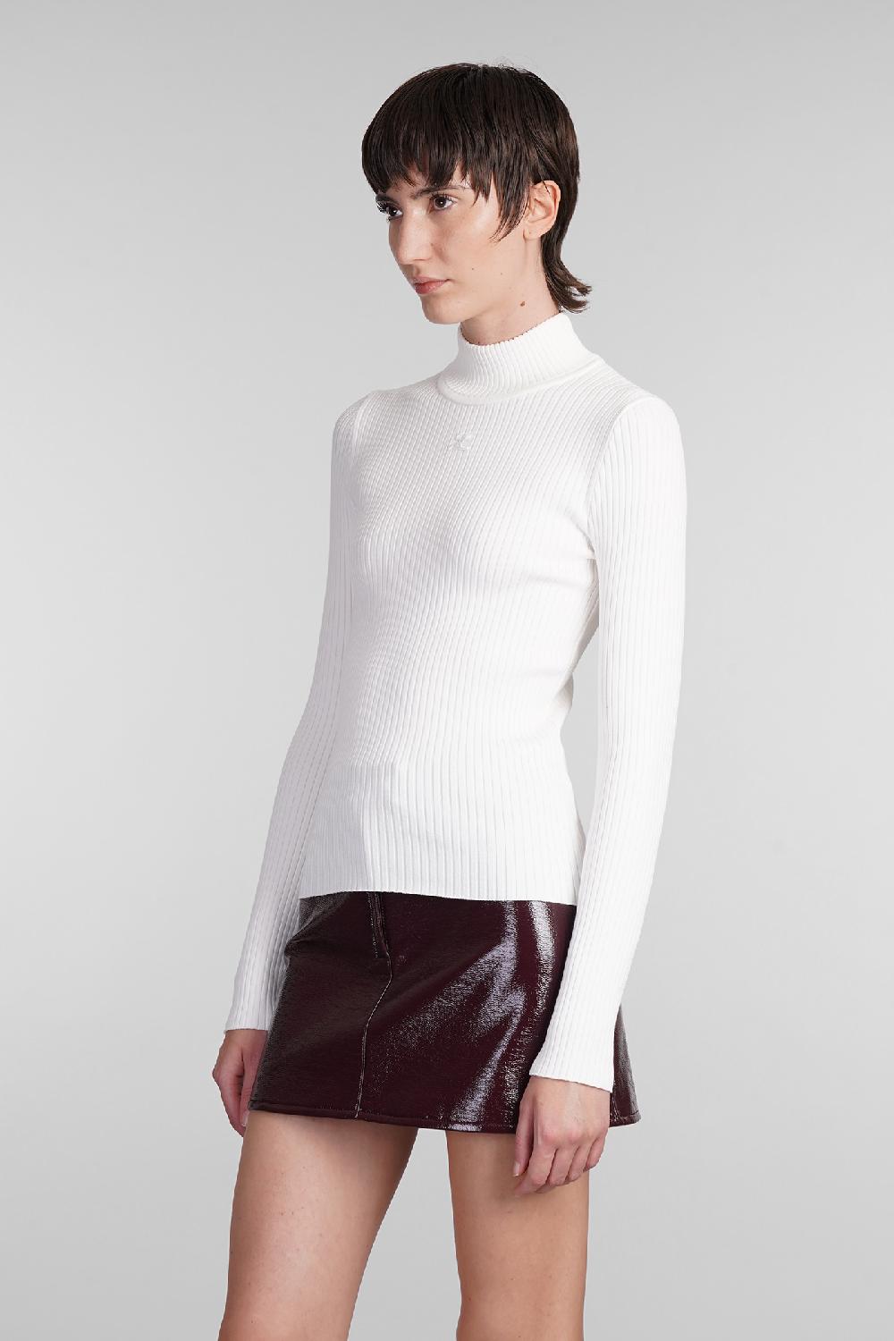 Deliberti Courreges Maglia In Viscosa Bianca Cod. 408092 - Deliberti The Luxury Shopping