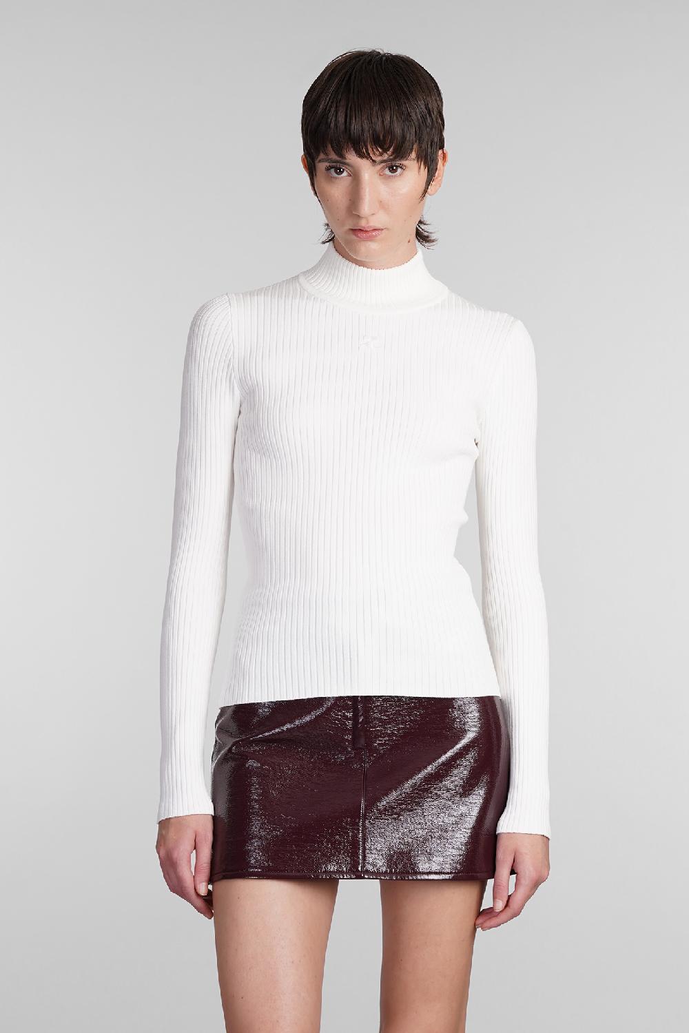 Deliberti Courreges Maglia in viscosa bianca cod. 408092 - Deliberti The Luxury Shopping