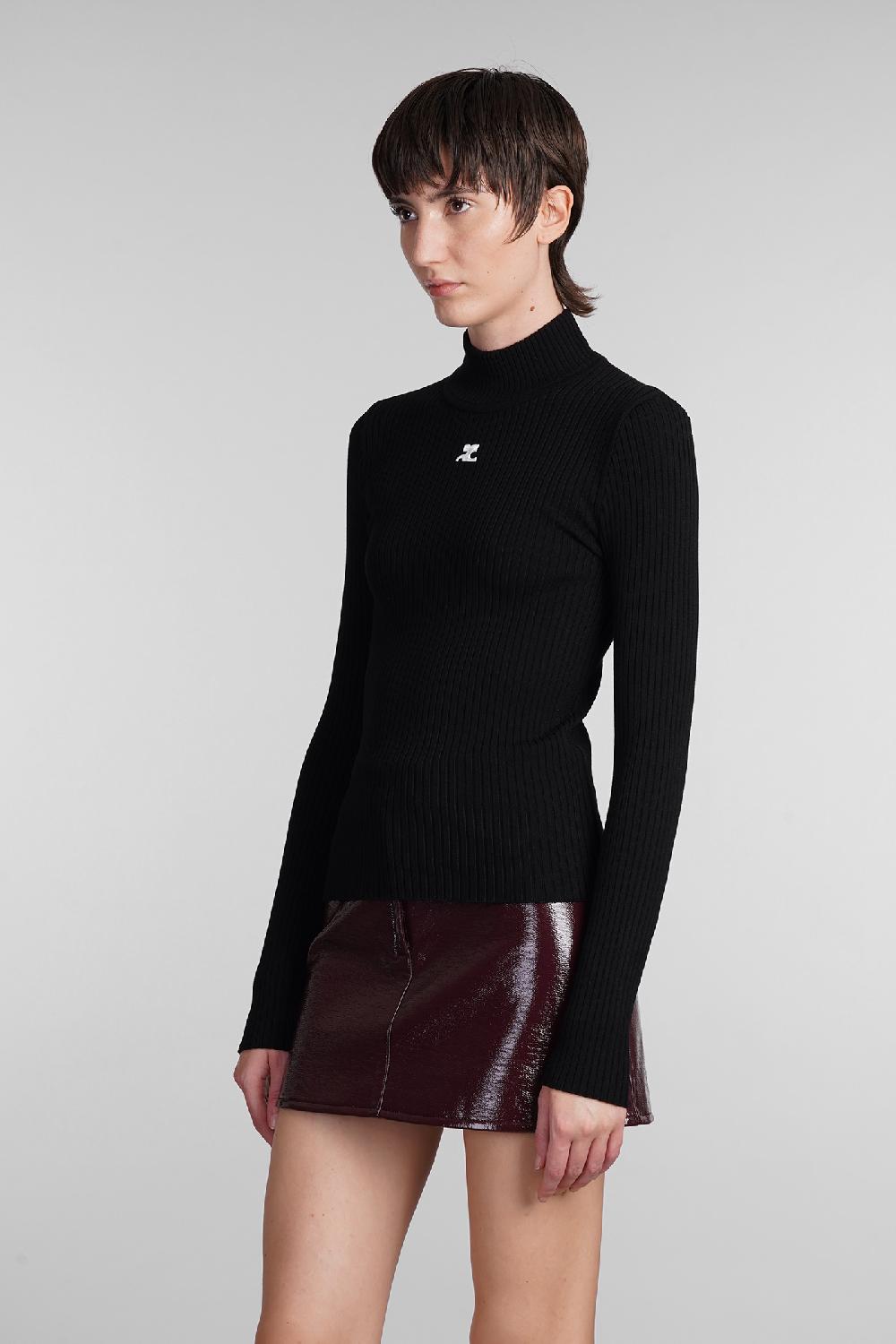 Deliberti Courreges Maglia In Viscosa Nera Cod. 408094 - Deliberti The Luxury Shopping
