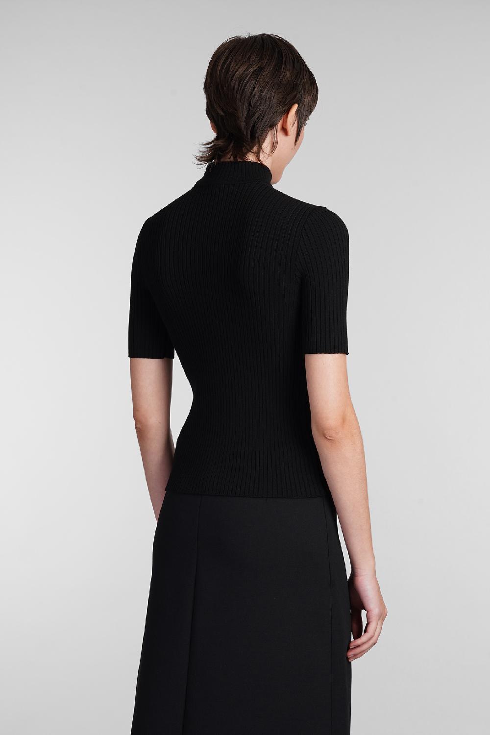 Deliberti Courreges Maglia In Viscosa Nera Cod. 408097 - Deliberti The Luxury Shopping