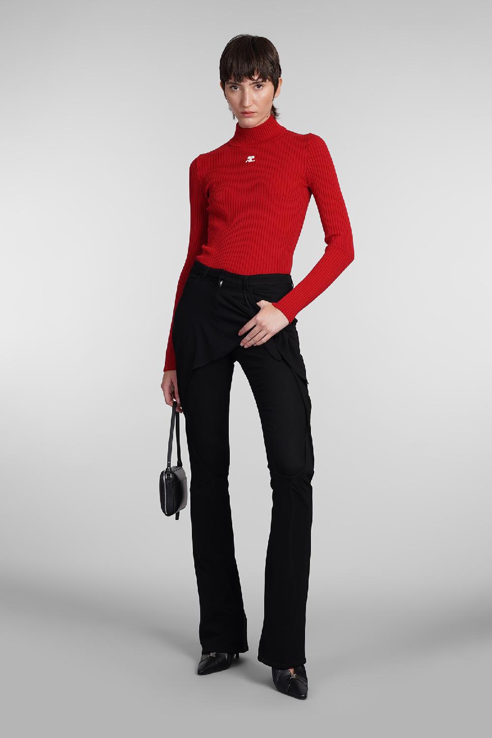Deliberti Courreges Maglia In Viscosa Rossa Cod. 408093 - Deliberti The Luxury Shopping