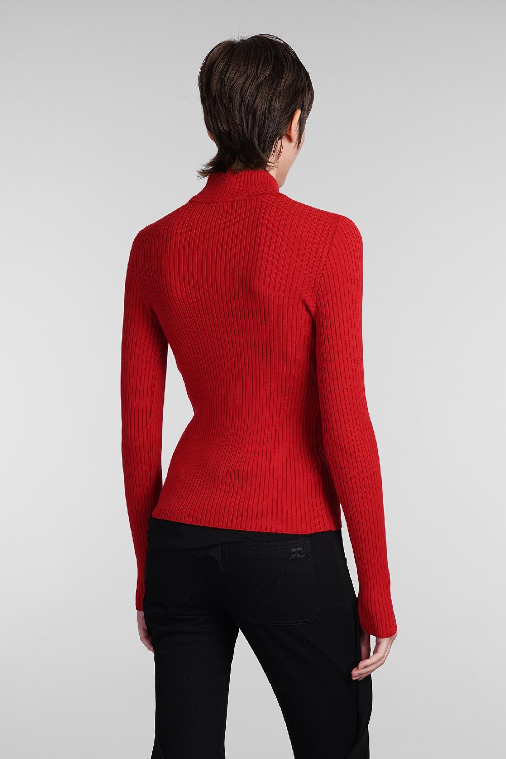 Deliberti Courreges Maglia In Viscosa Rossa Cod. 408093 - Deliberti The Luxury Shopping