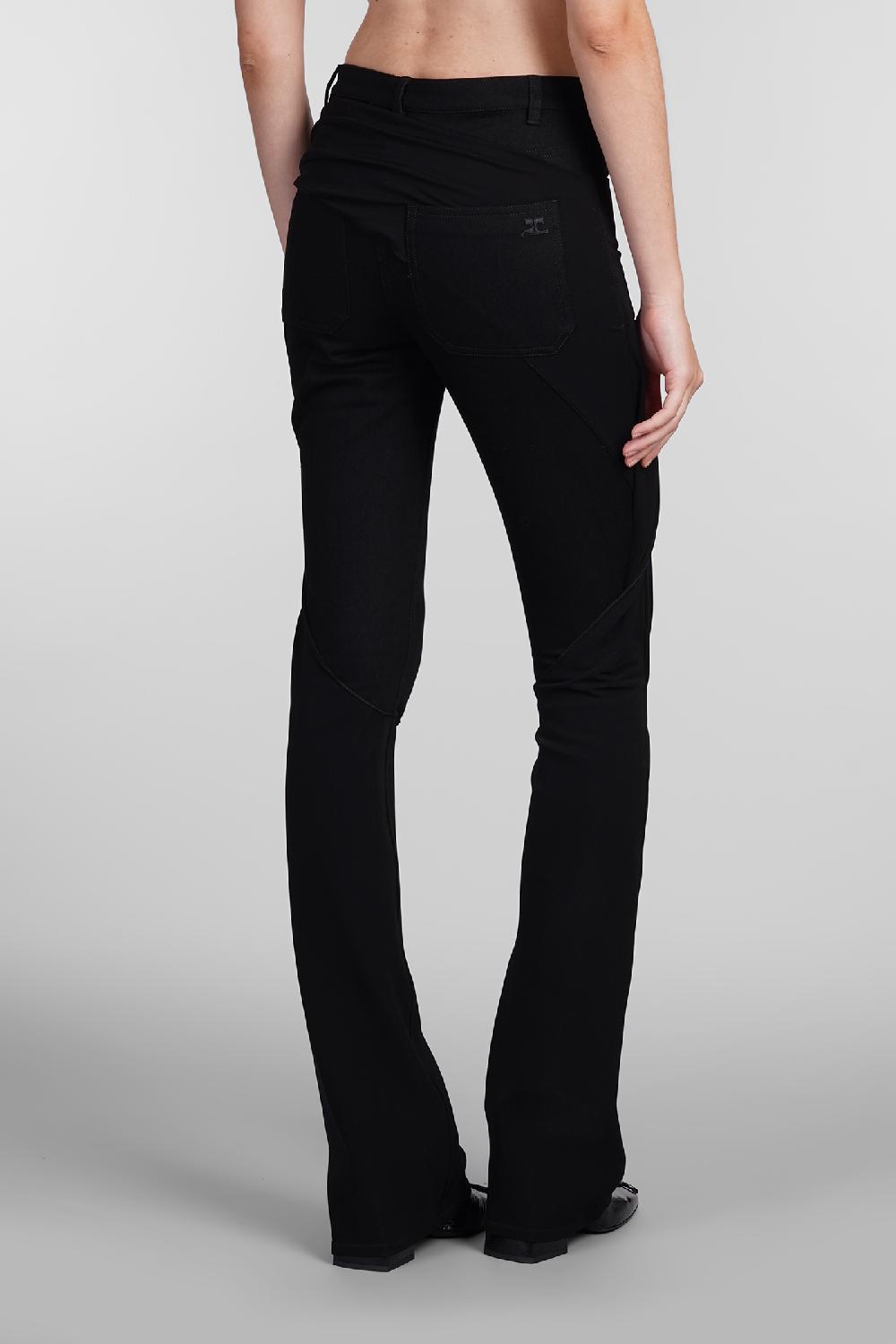Deliberti Courreges Pantalone In Cotone Nero Cod. 408106 - Deliberti The Luxury Shopping