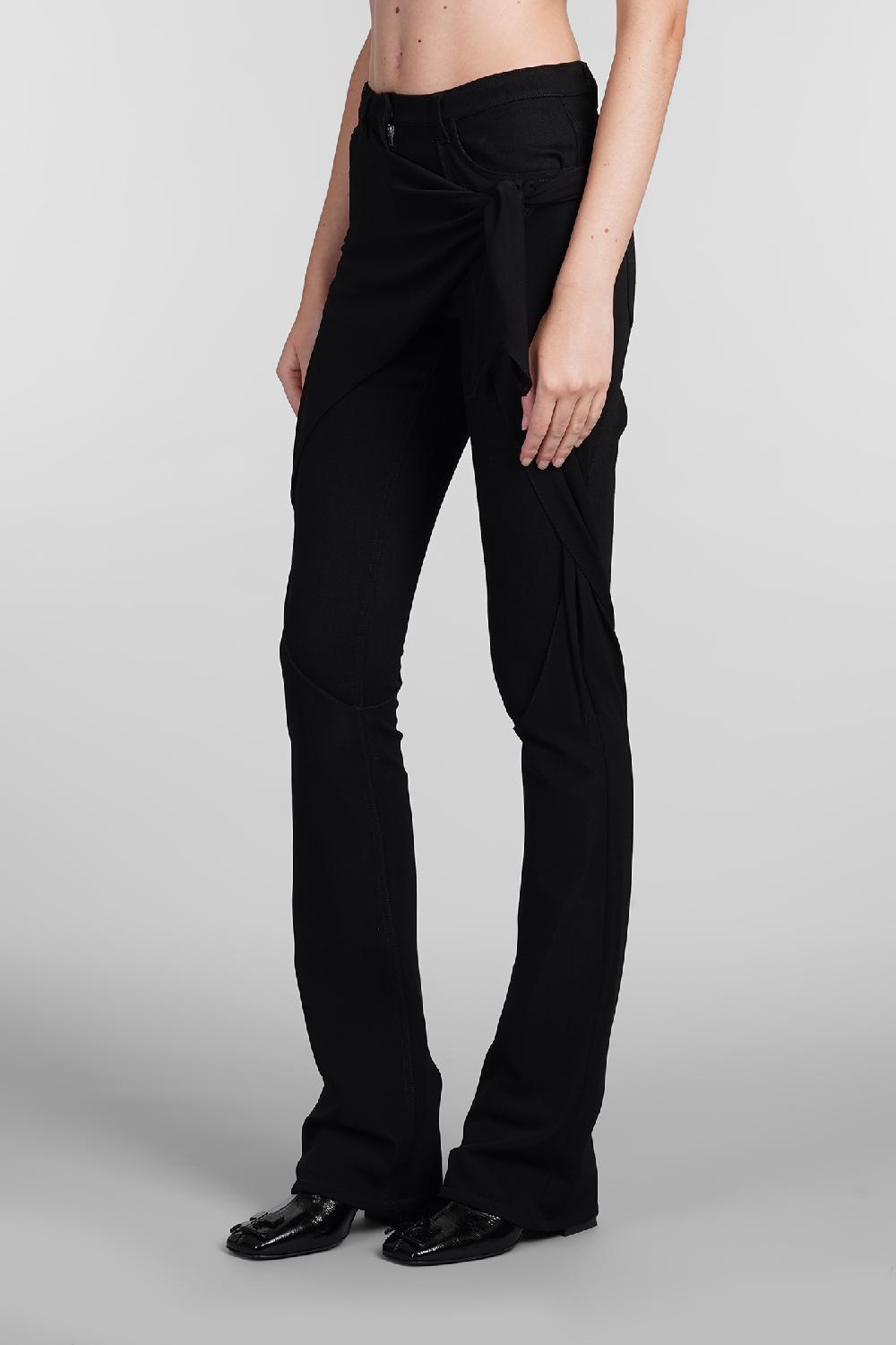 Deliberti Courreges Pantalone In Cotone Nero Cod. 408106 - Deliberti The Luxury Shopping